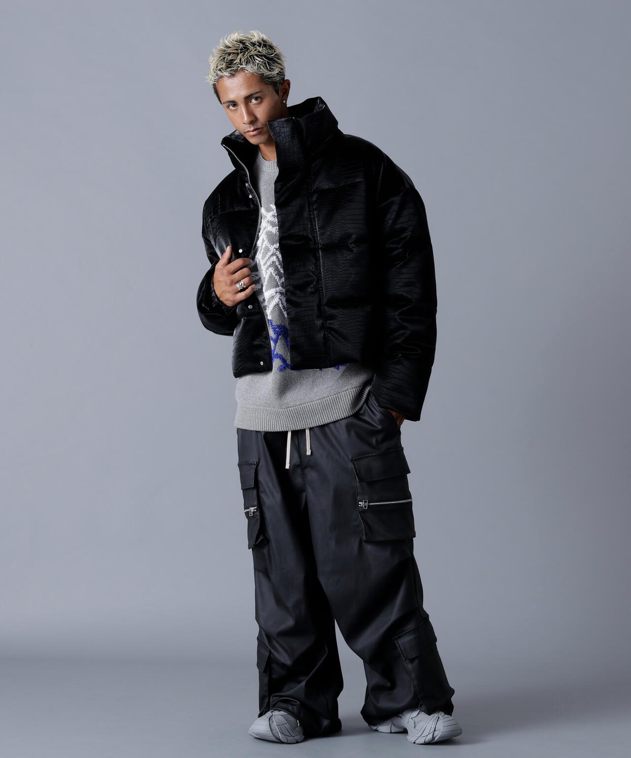 DankeSchon/ダンケシェーン/PU SHORT BLOUSON CROCODILE