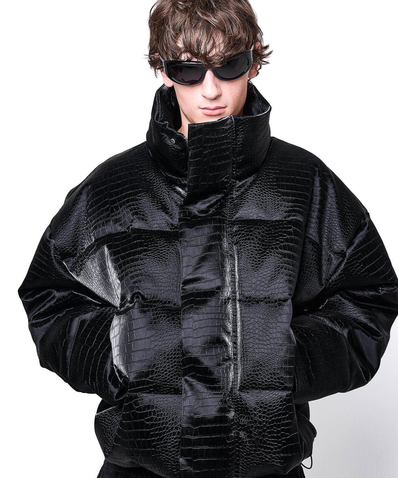 DankeSchon/ダンケシェーン/PU SHORT BLOUSON CROCODILE