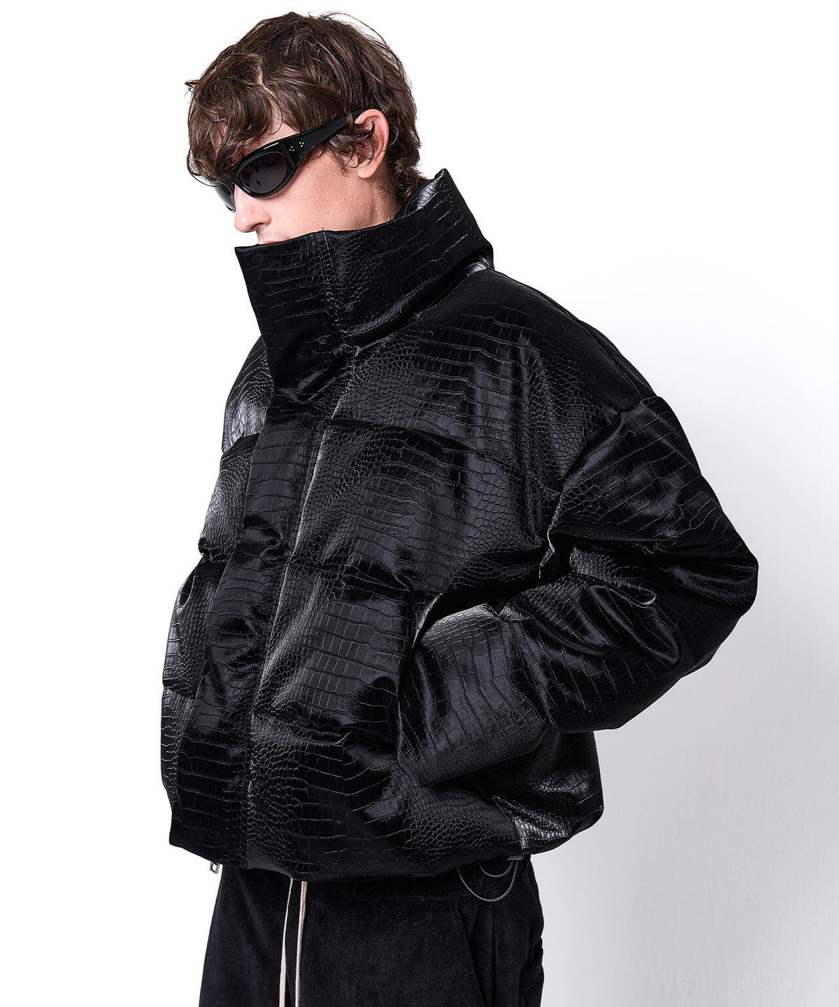 DankeSchon/ダンケシェーン/PU SHORT BLOUSON CROCODILE