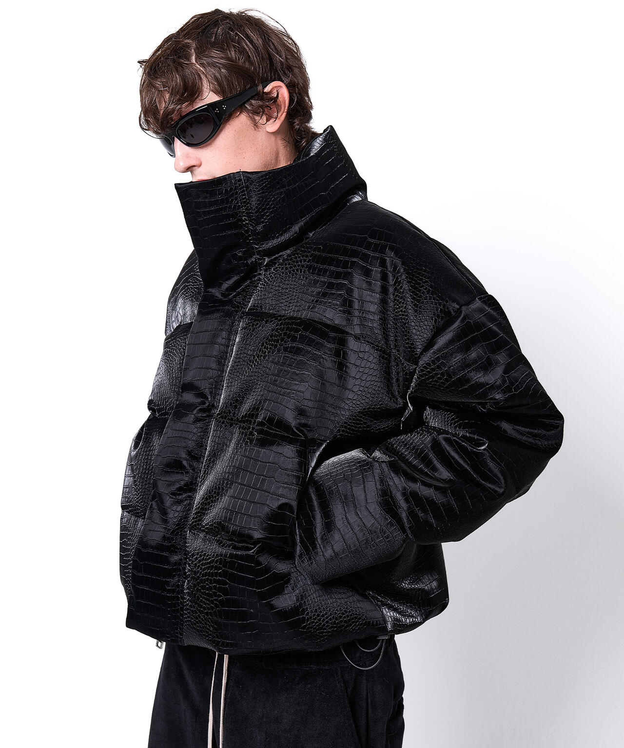 DankeSchon/ダンケシェーン/PU SHORT BLOUSON CROCODILE