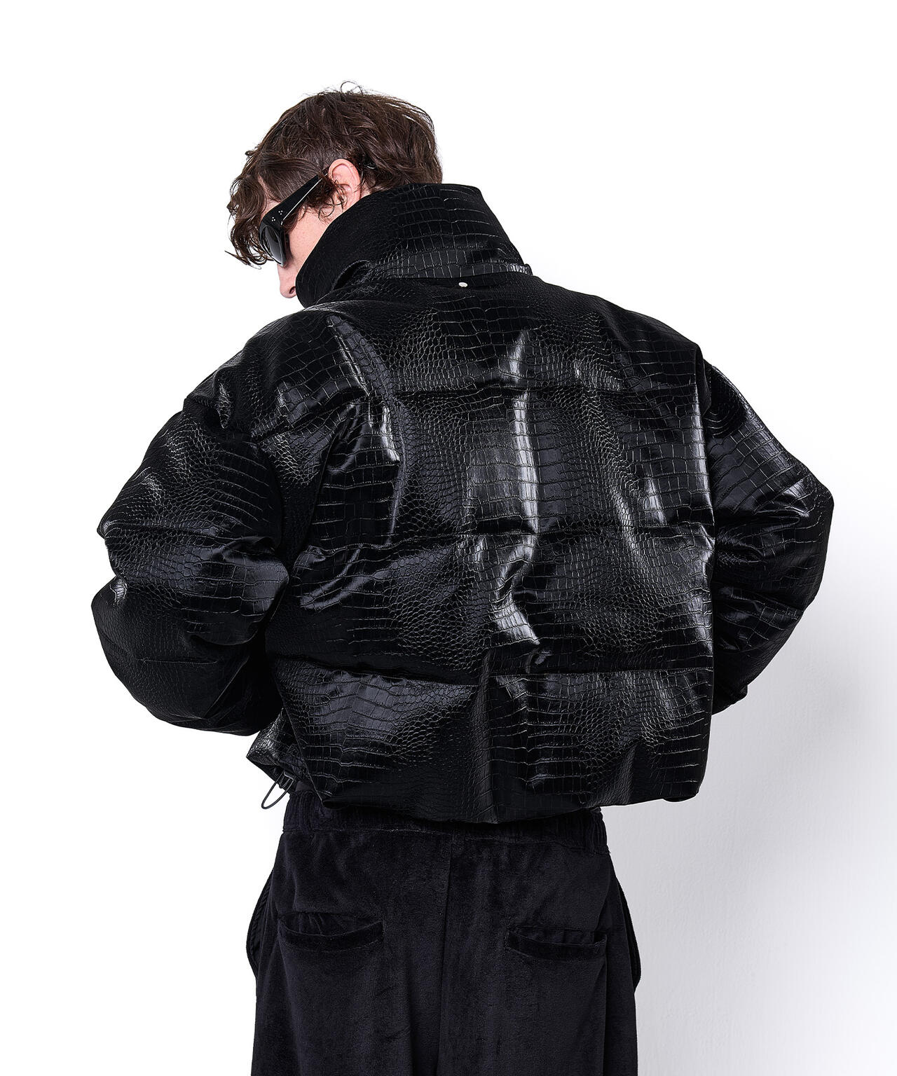 DankeSchon/ダンケシェーン/PU SHORT BLOUSON CROCODILE