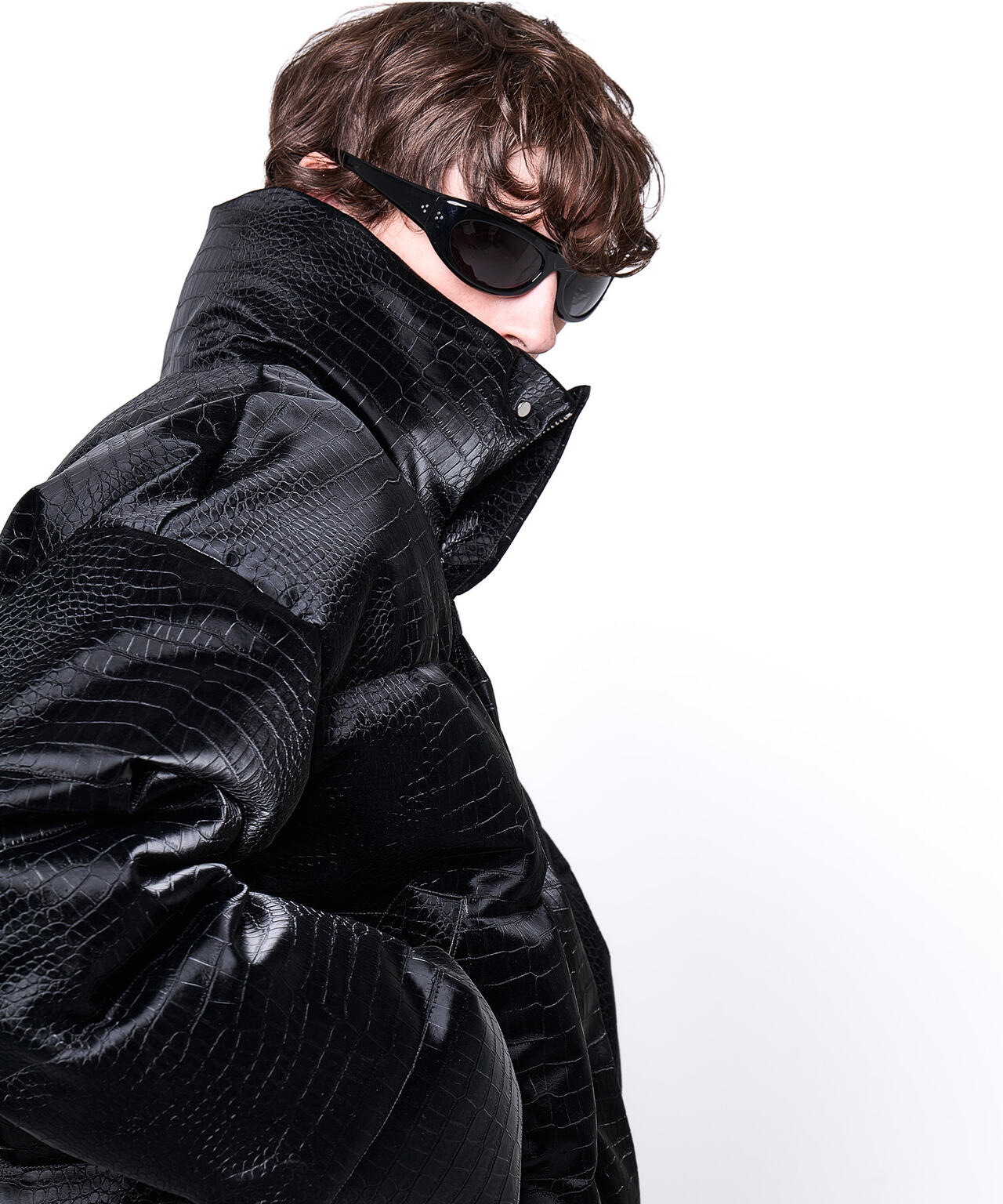 DankeSchon/ダンケシェーン/PU SHORT BLOUSON CROCODILE