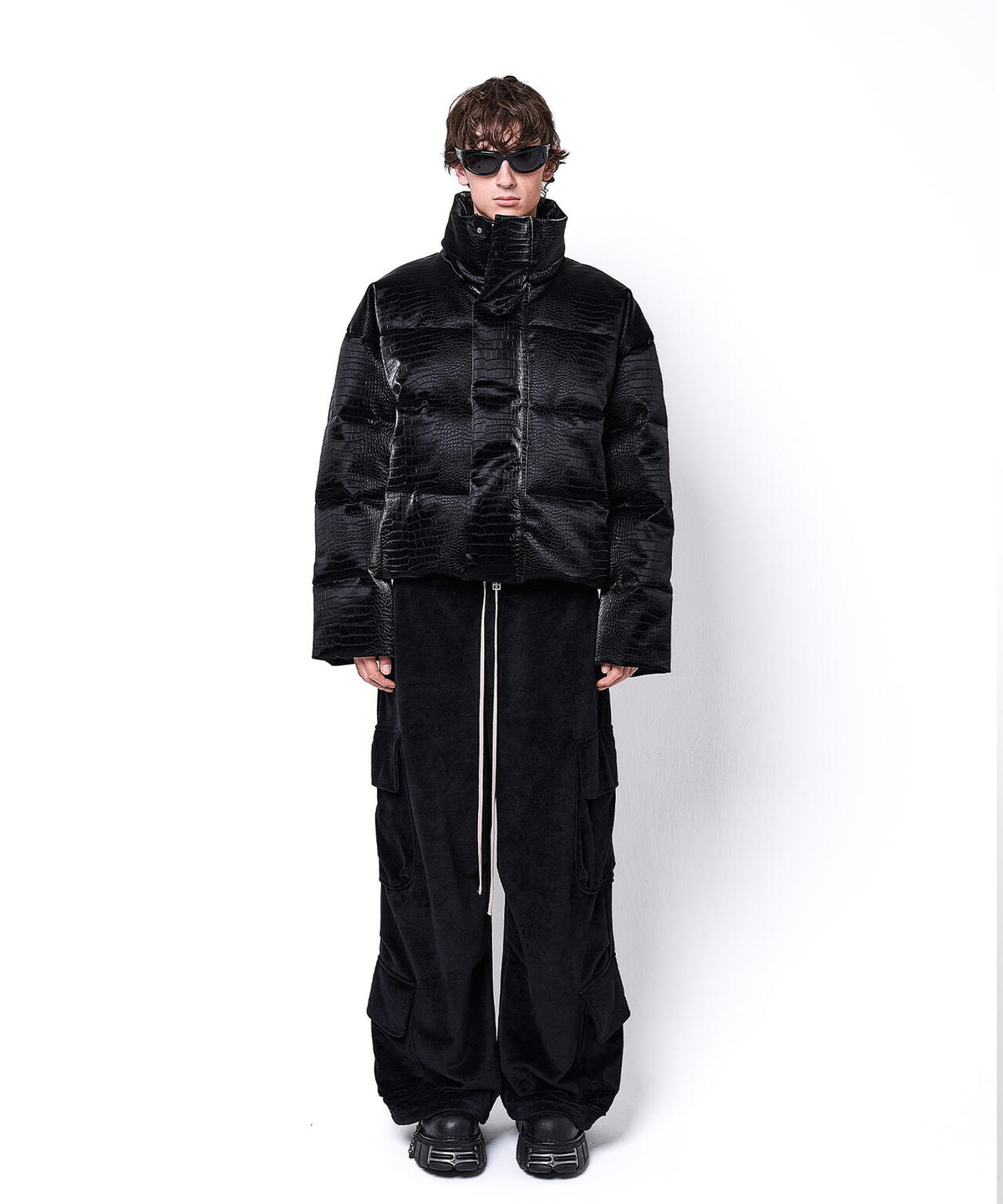 DankeSchon/ダンケシェーン/PU SHORT BLOUSON CROCODILE