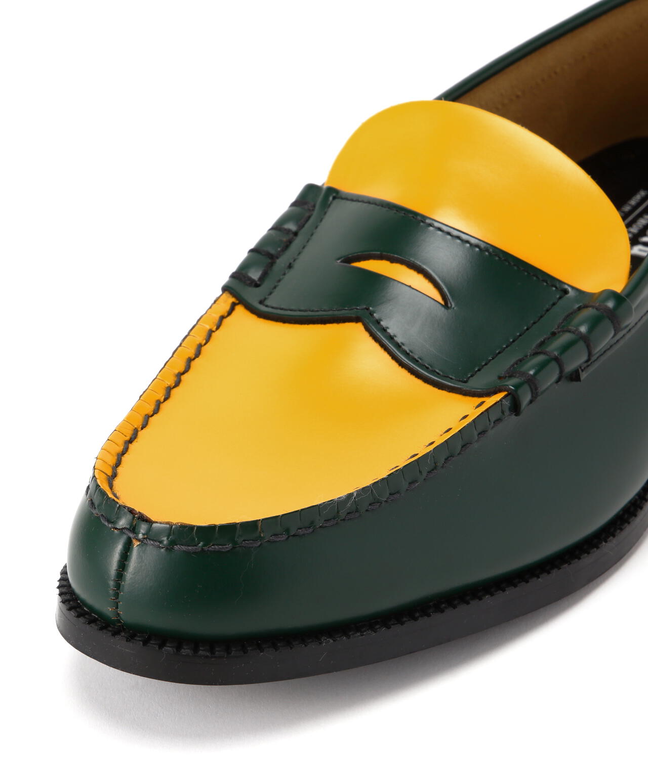 The Kenford Fineshoes/ケンフォードファインシューズ/COIN LOAFERS GREEN×YELLOW
