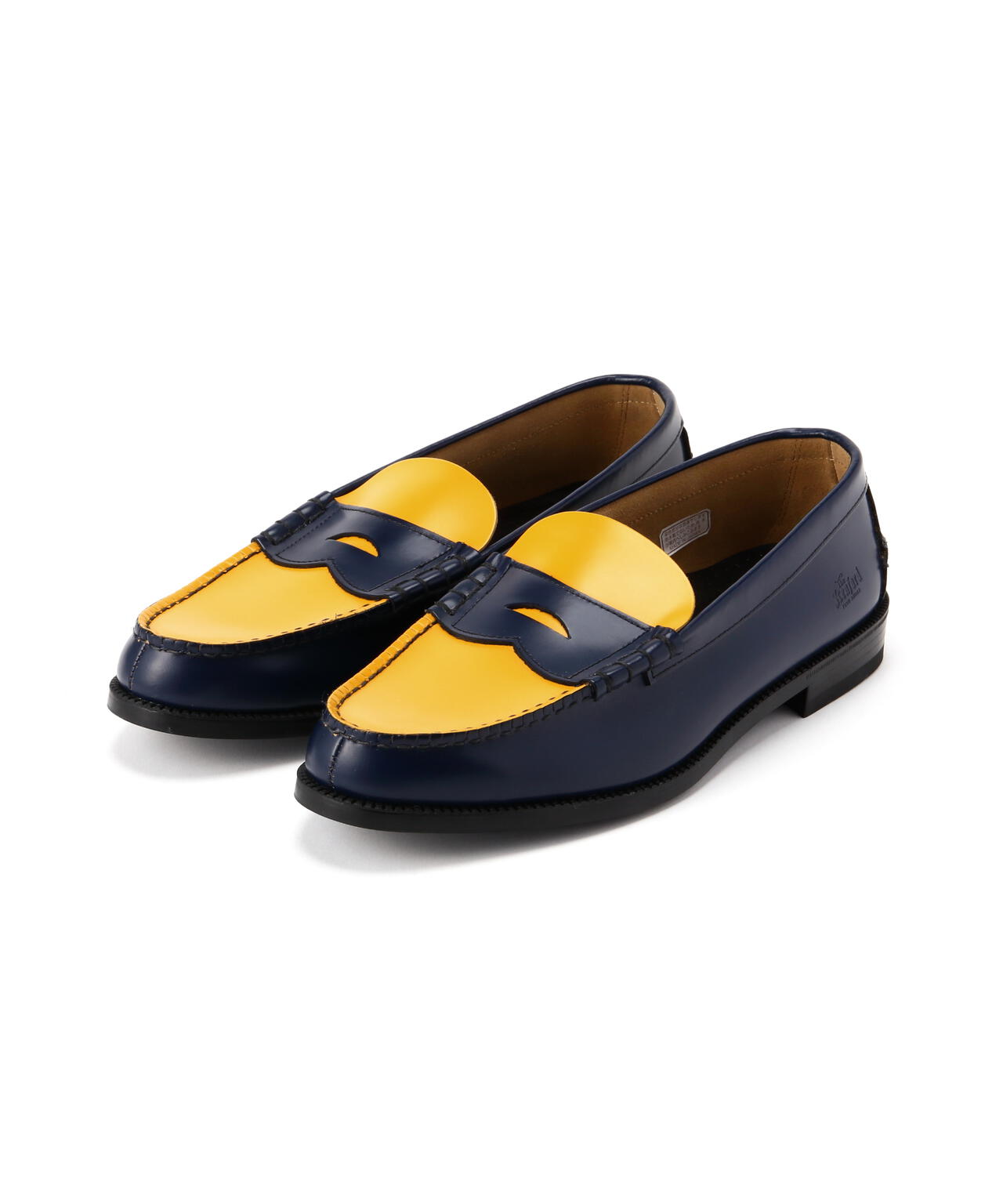 The Kenford Fineshoes/ケンフォードファインシューズ/COIN LOAFERS NAVY×YELLOW