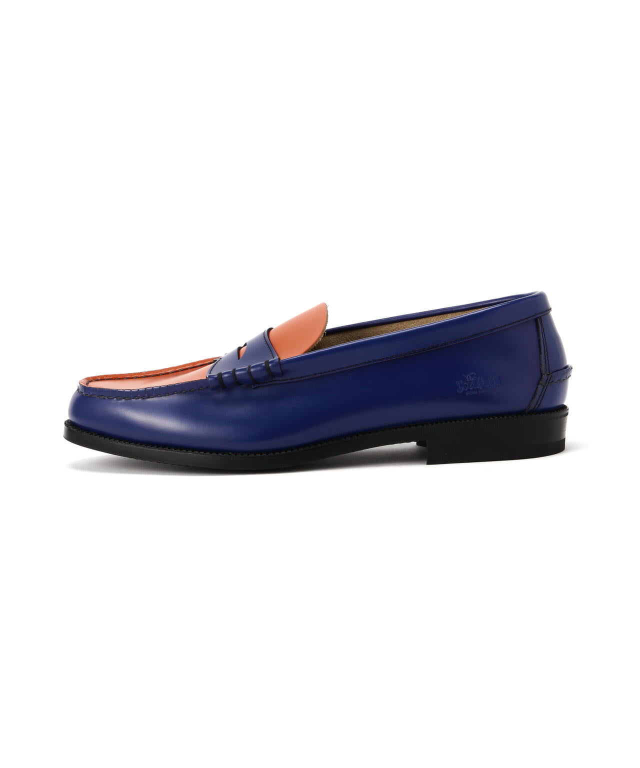 The Kenford Fineshoes/ケンフォードファインシューズ/COIN LOAFERS BLUE×ORANGE