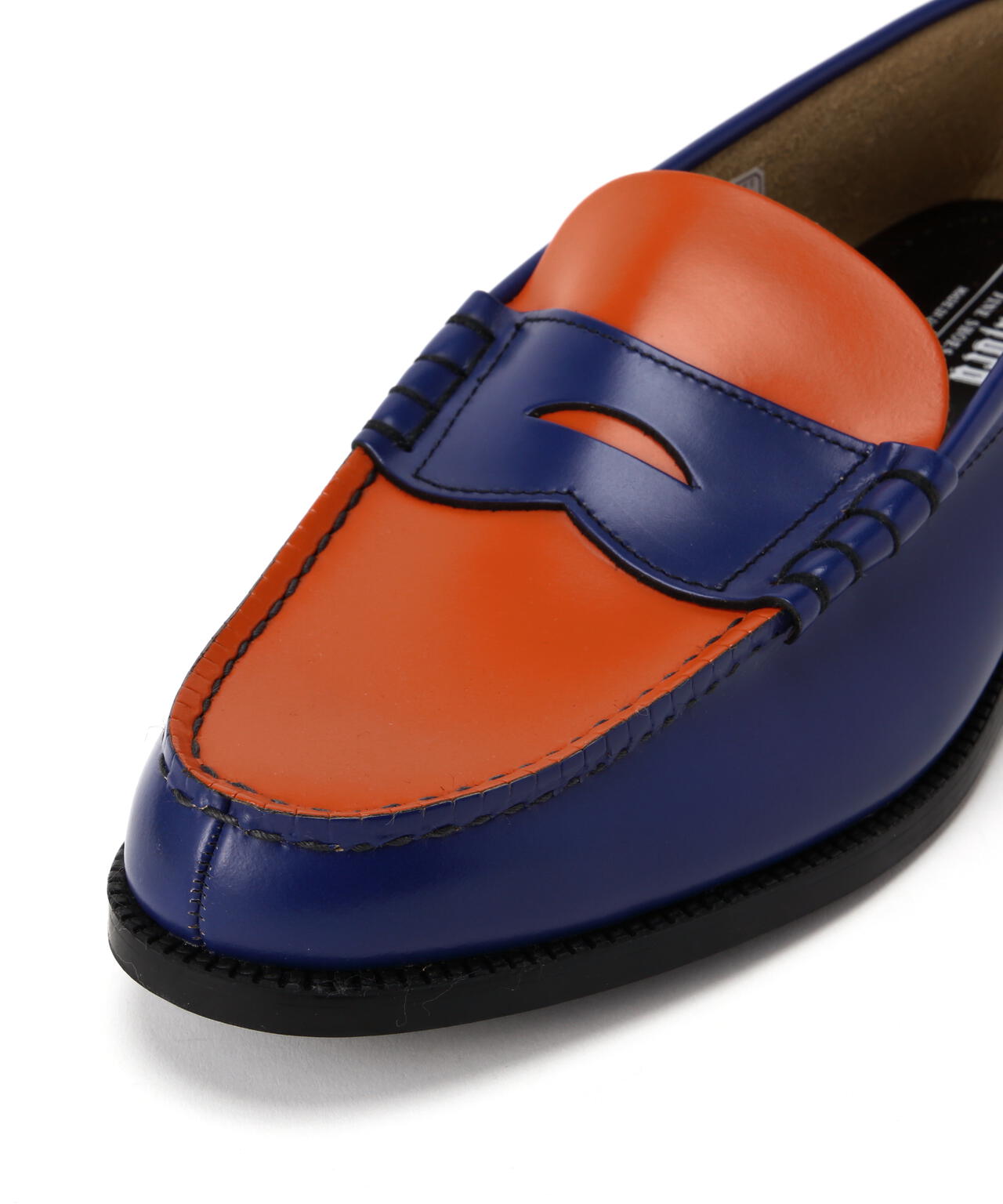 The Kenford Fineshoes/ケンフォードファインシューズ/COIN LOAFERS BLUE×ORANGE