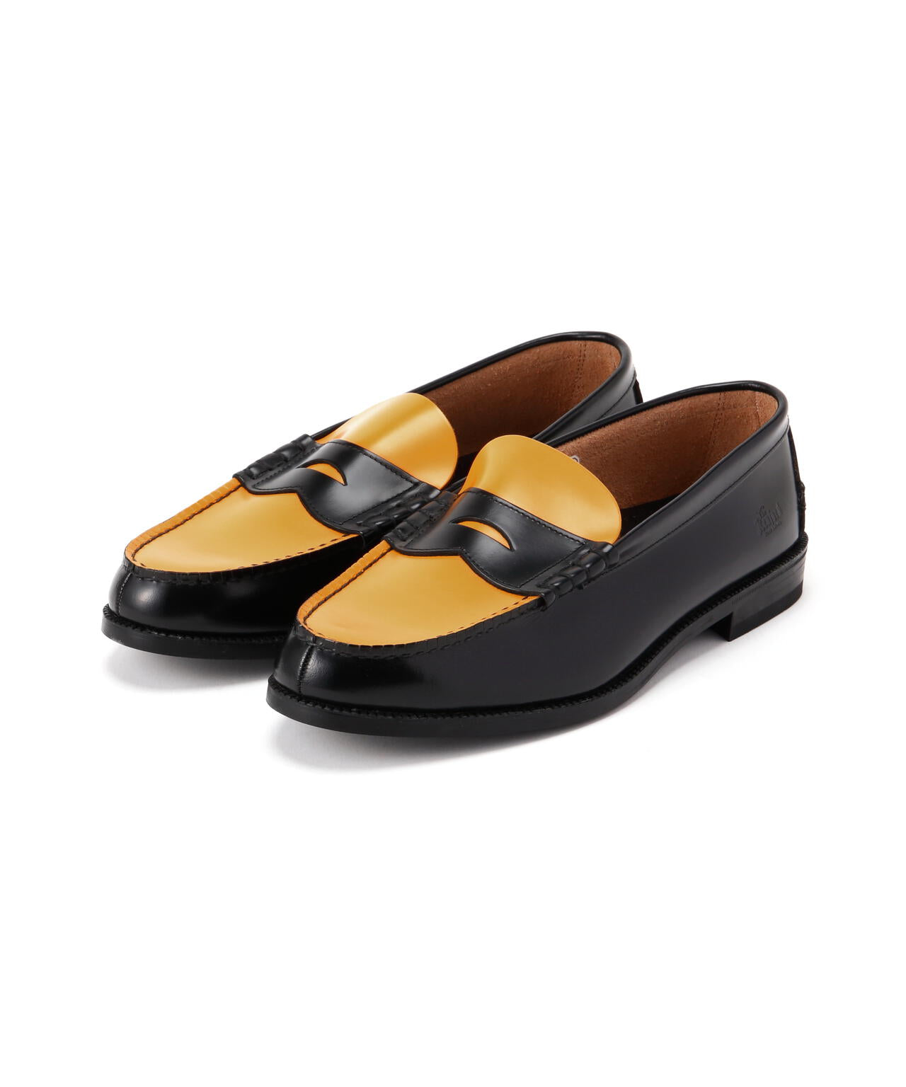 The Kenford Fineshoes/ケンフォードファインシューズ/COIN LOAFERS BLACK×YELLOW