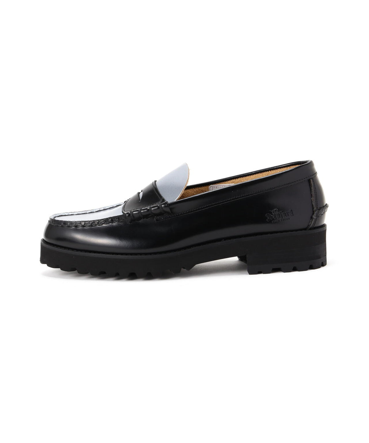 The Kenford Fineshoes/ケンフォードファインシューズ/COIN LOAFERS BLACK×SILVER