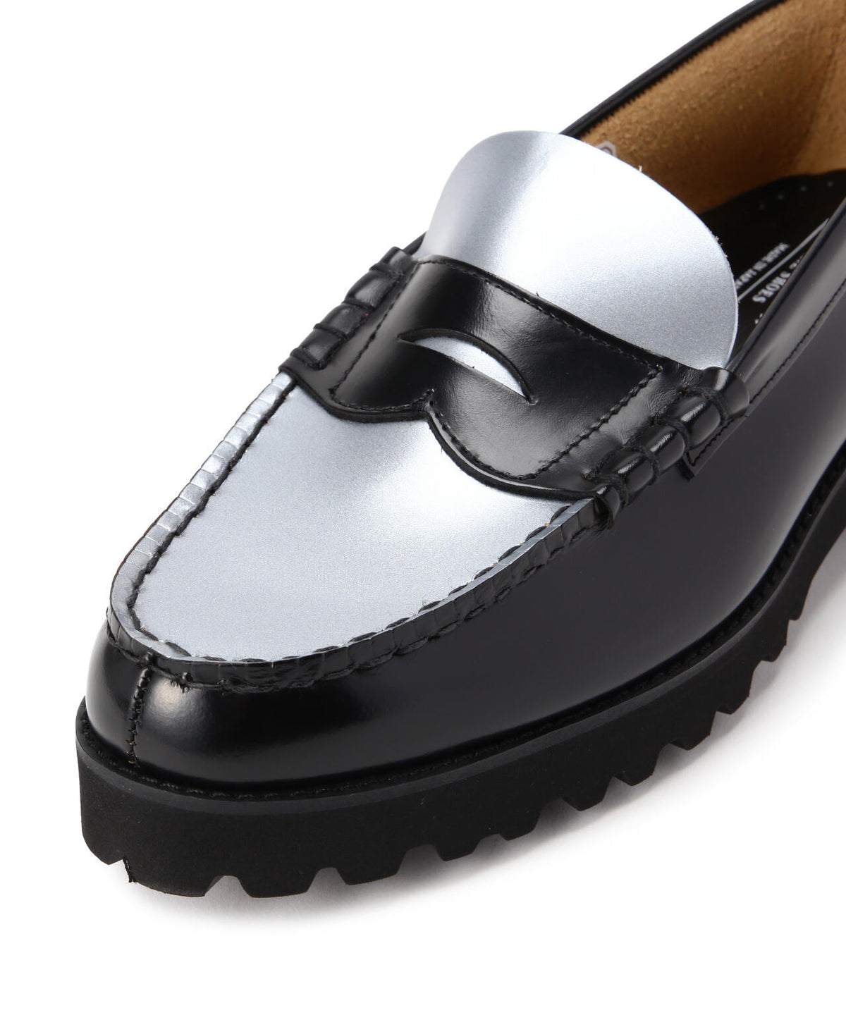 The Kenford Fineshoes/ケンフォードファインシューズ/COIN LOAFERS BLACK×SILVER