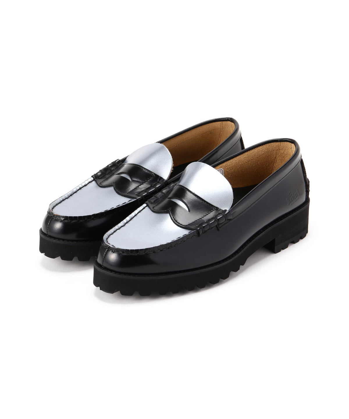 The Kenford Fineshoes/ケンフォードファインシューズ/COIN LOAFERS BLACK×SILVER