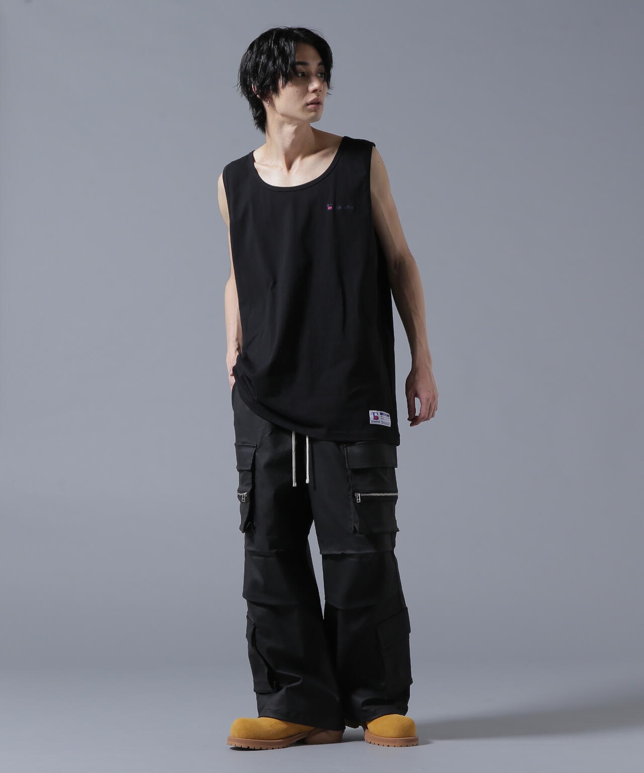 【WEB&DEPOT限定】DankeSchon/ダンケシェーン/COATING WIDE POCKET CARGO PANTS
