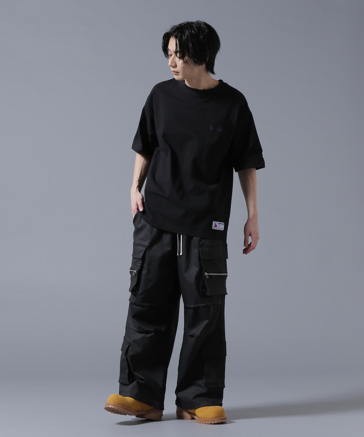 【WEB&DEPOT限定】DankeSchon/ダンケシェーン/COATING WIDE POCKET CARGO PANTS