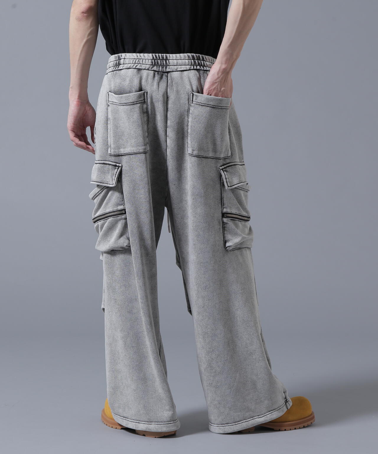 【WEB&DEPOT限定】DankeSchon/ダンケシェーン/SWEAT W-POCKET CARGO PANTS