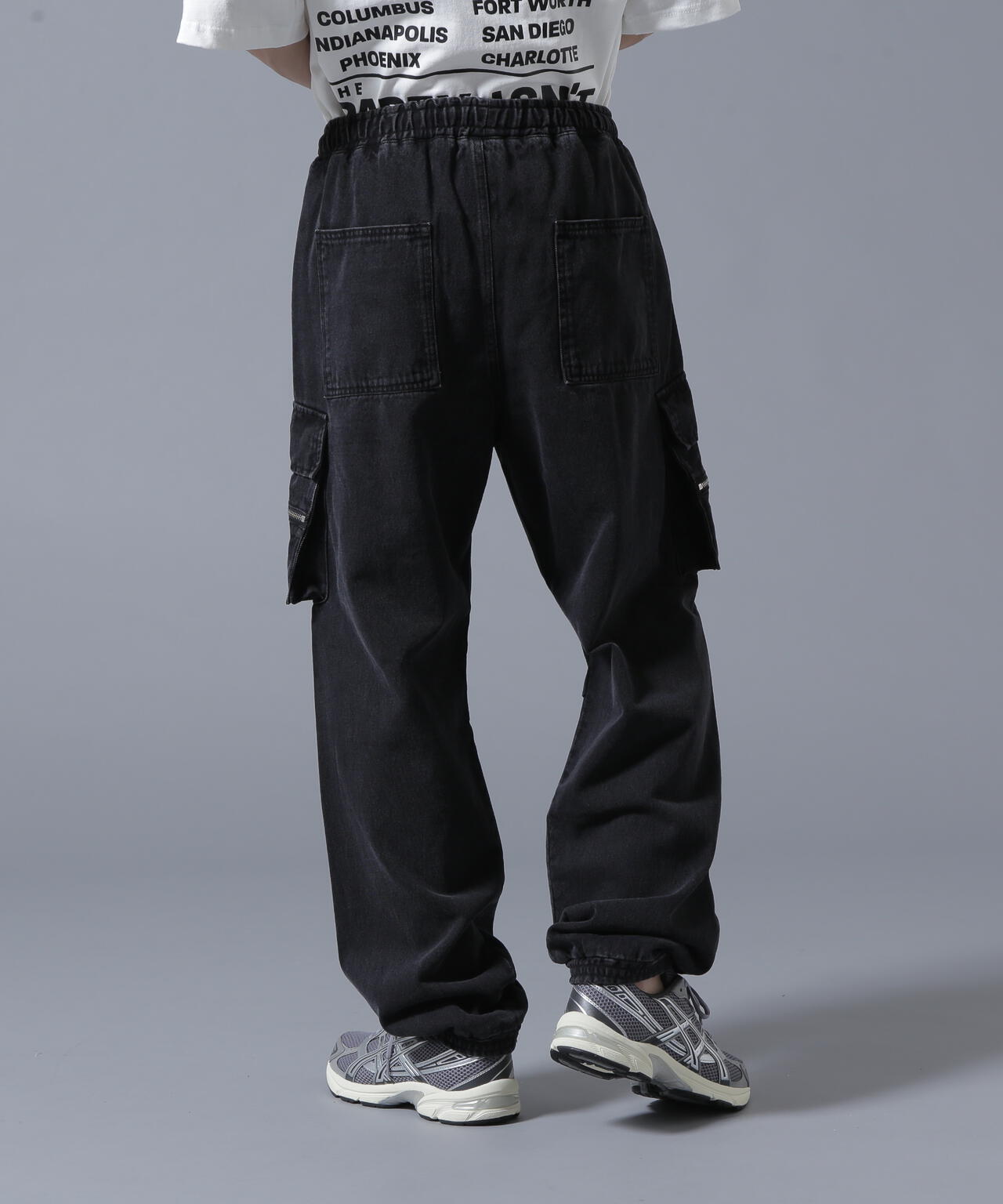 【WEB&DEPOT限定】DankeSchon/ダンケシェーン/DENIM ZIP-POCKET CARGO PANTS