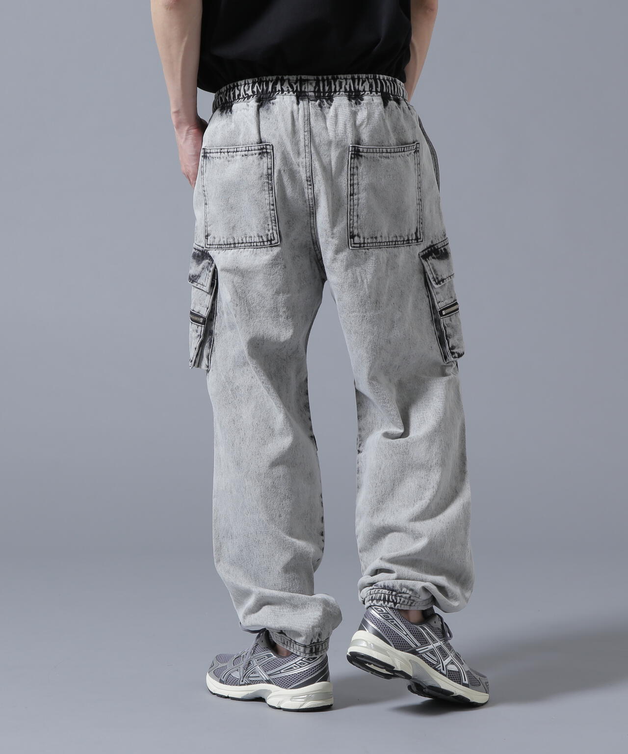 【WEB&DEPOT限定】DankeSchon/ダンケシェーン/DENIM ZIP-POCKET CARGO PANTS
