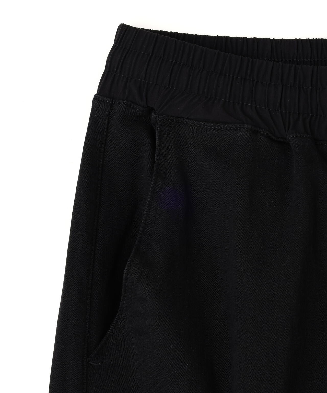 DankeSchon/ダンケシェーン/PREMIUM SUPER STRETCH TC BLACK FLAP ZIP CARGO PANTS
