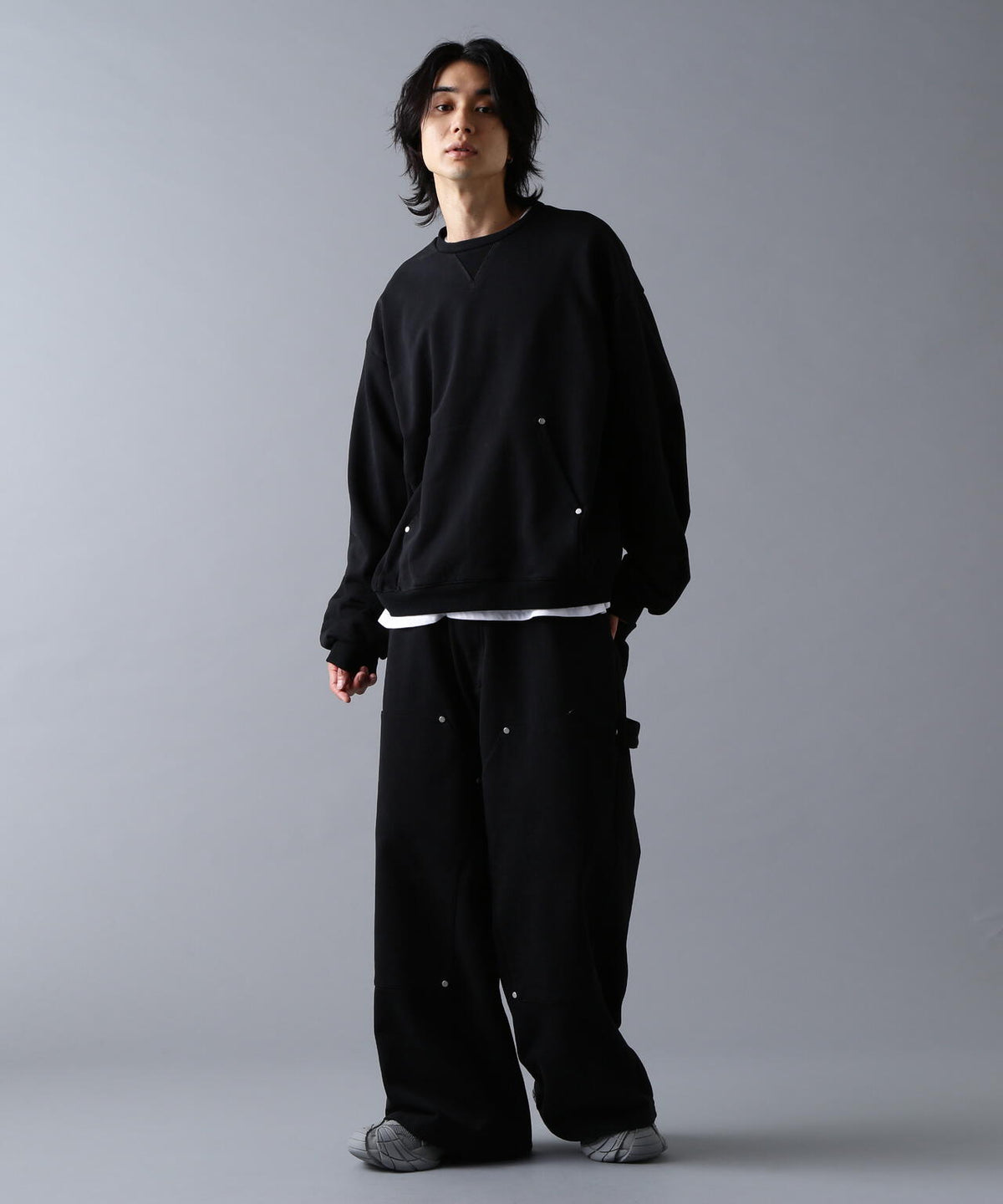 DankeSchon/ダンケシェーン/480HW SWEAT W-KNEE PAINTER PANTS