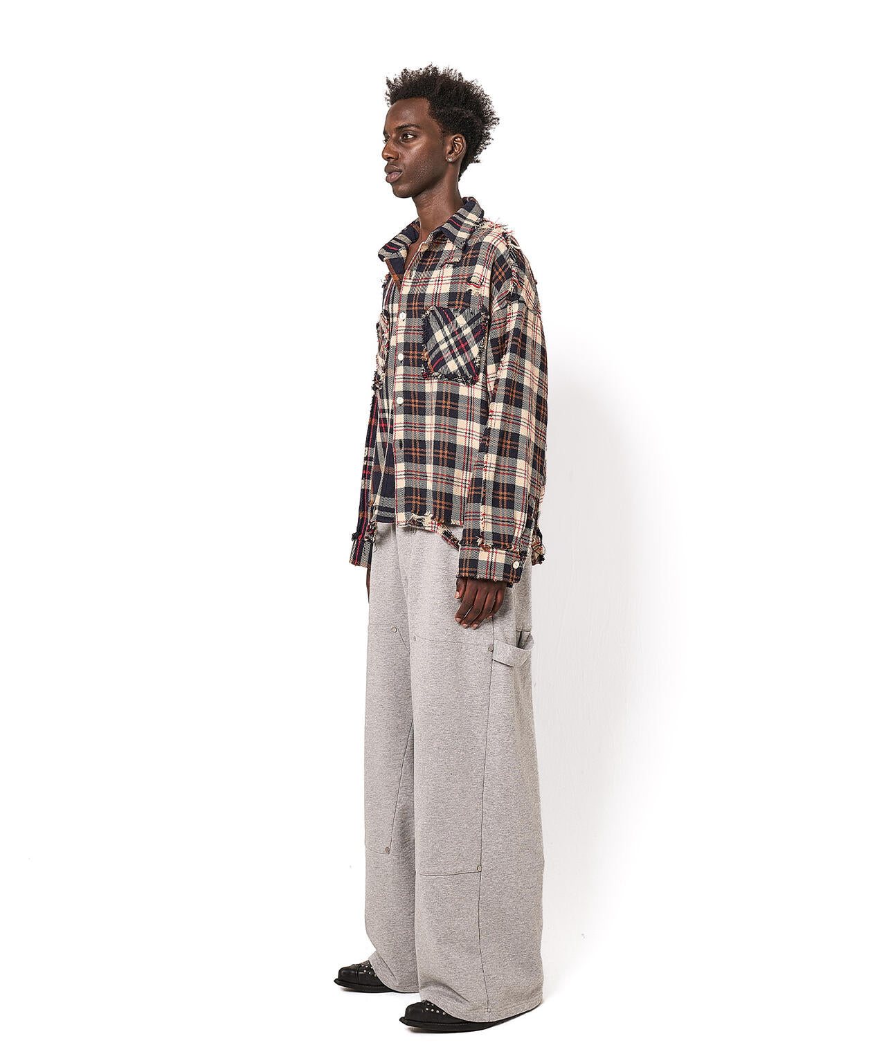 DankeSchon/ダンケシェーン/480HW SWEAT W-KNEE PAINTER PANTS