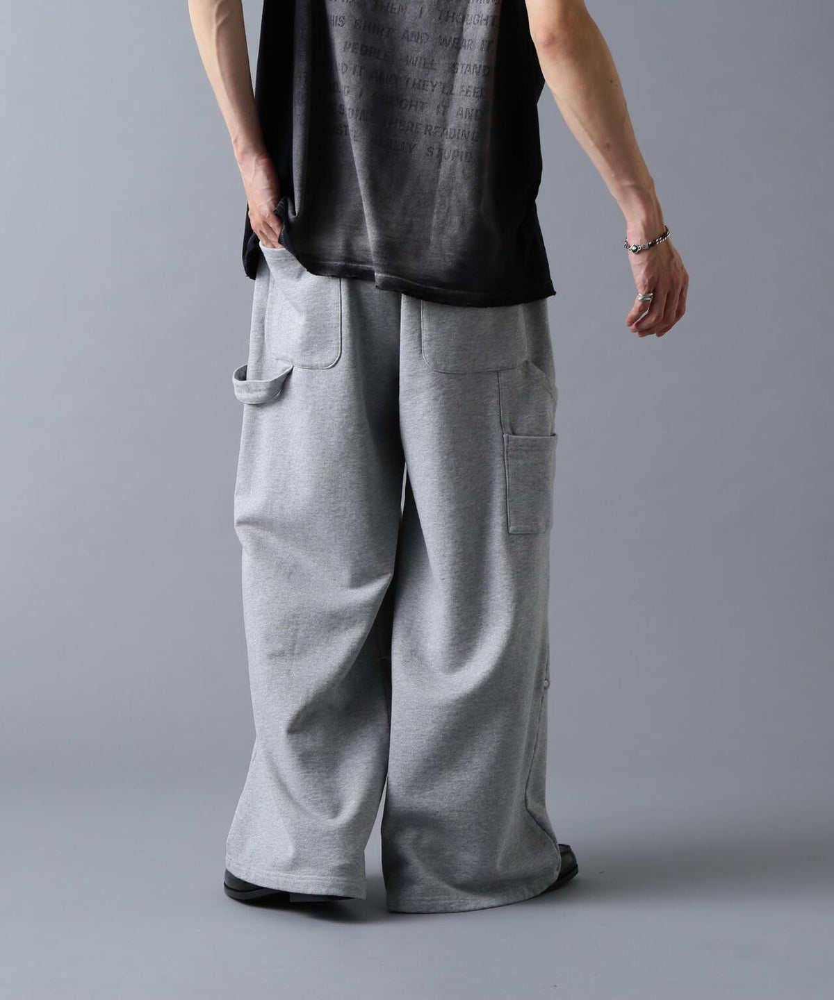 DankeSchon/ダンケシェーン/480HW SWEAT W-KNEE PAINTER PANTS