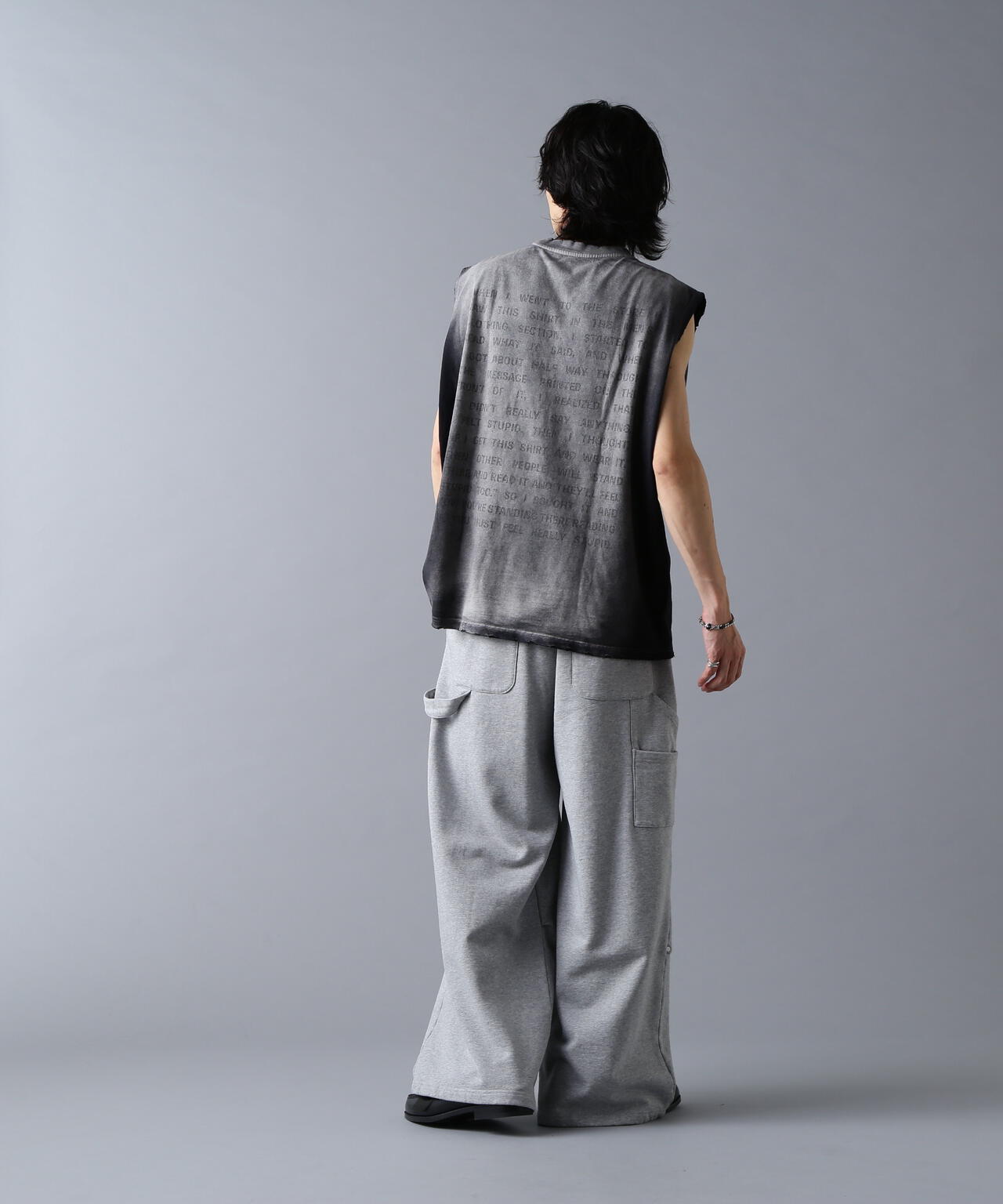 DankeSchon/ダンケシェーン/480HW SWEAT W-KNEE PAINTER PANTS