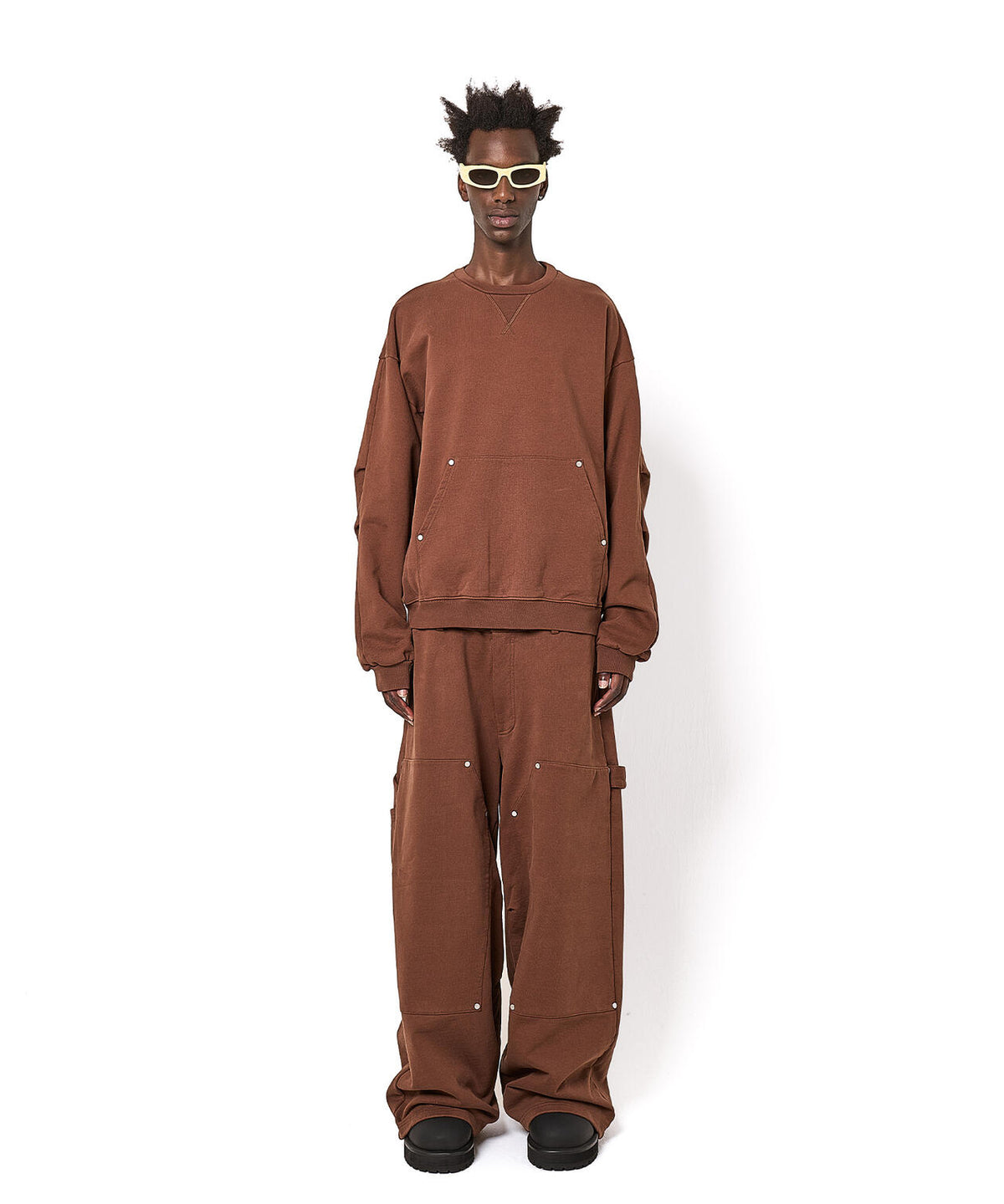 DankeSchon/ダンケシェーン/480HW SWEAT W-KNEE PAINTER PANTS