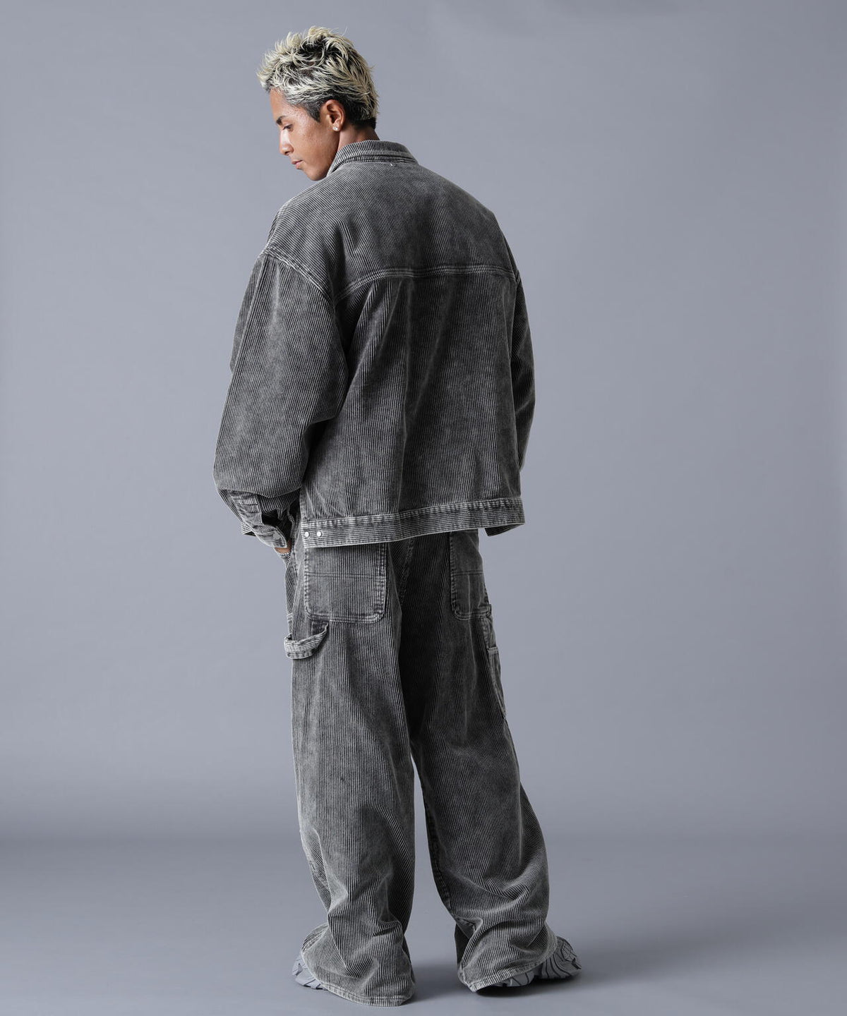 DankeSchon/ダンケシェーン/8WELL COURDUROY CHEMICAL W-KNEE PANTS