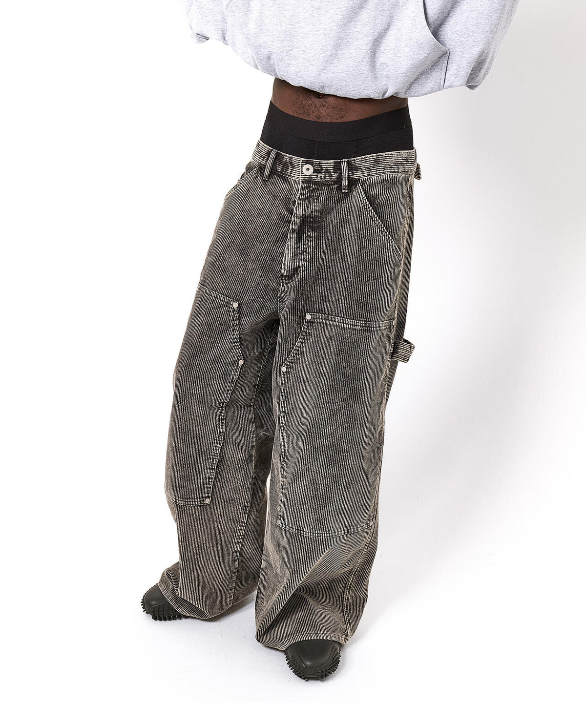 DankeSchon/ダンケシェーン/8WELL COURDUROY CHEMICAL W-KNEE PANTS