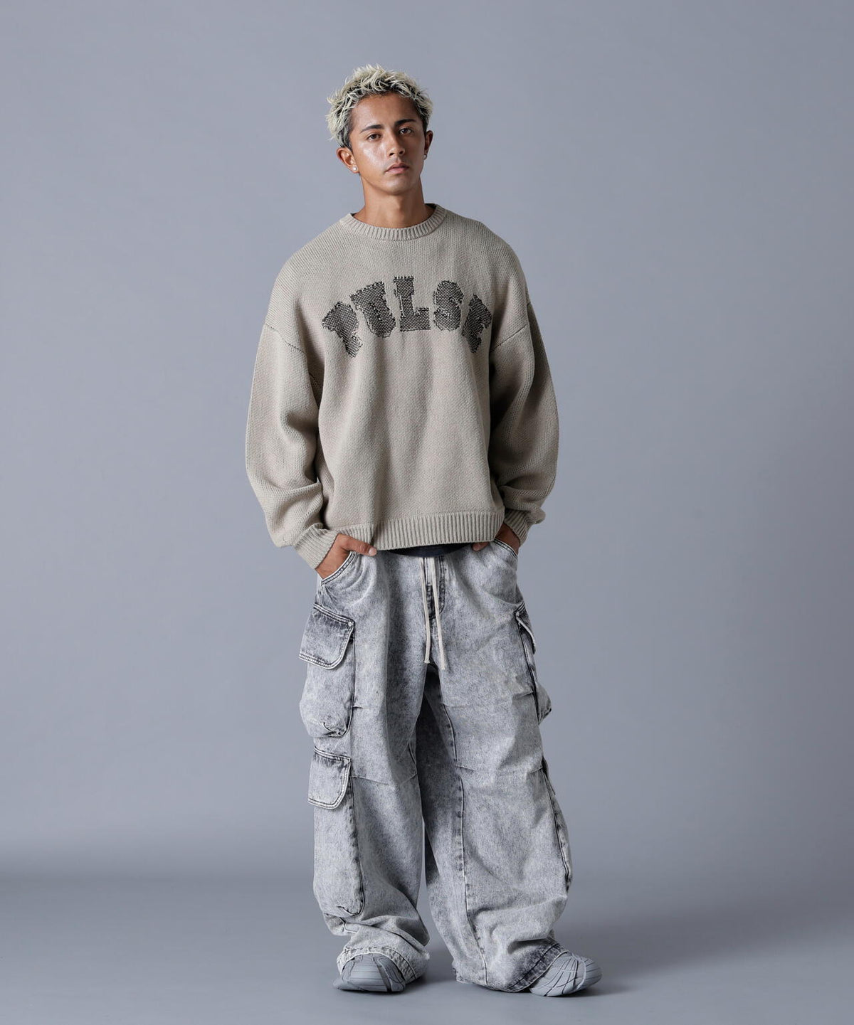 DankeSchon/ダンケシェーン/12OZ CHEMICAL DENIM CARGO PANTS