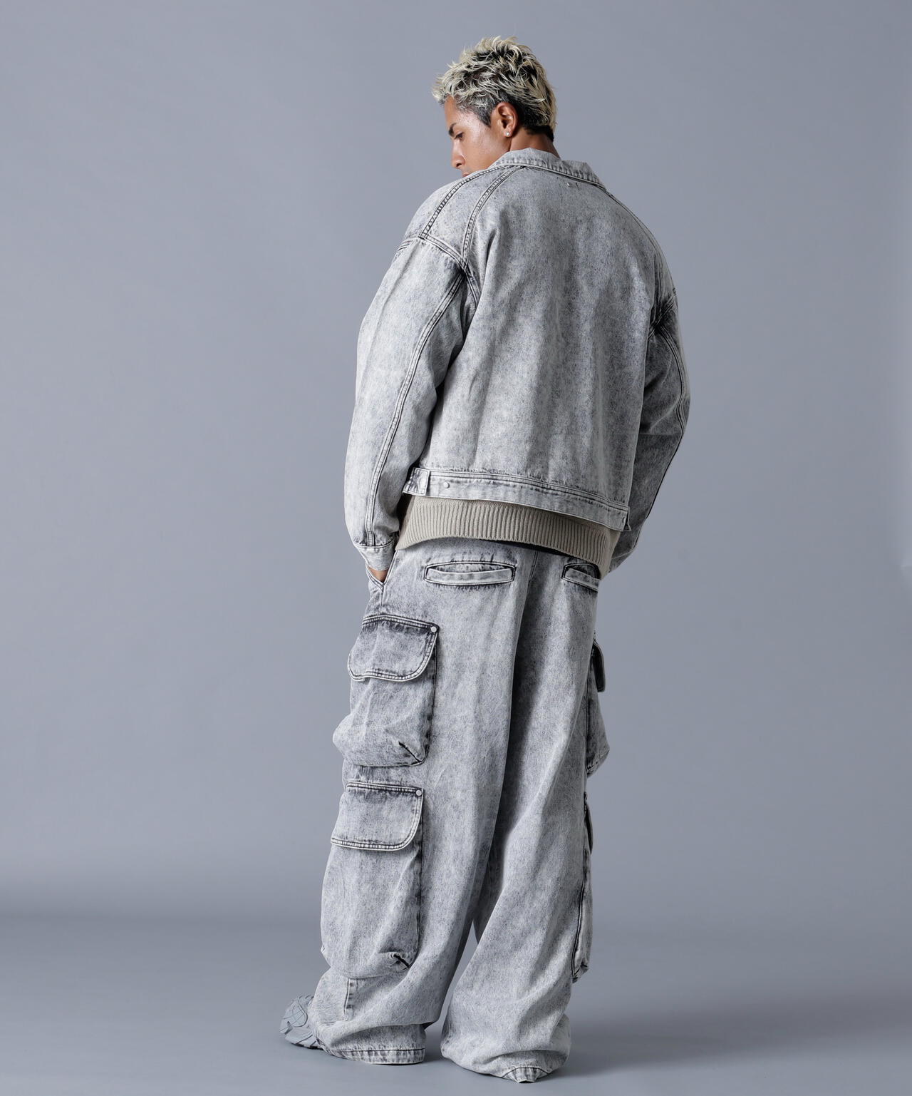DankeSchon/ダンケシェーン/12OZ CHEMICAL DENIM CARGO PANTS