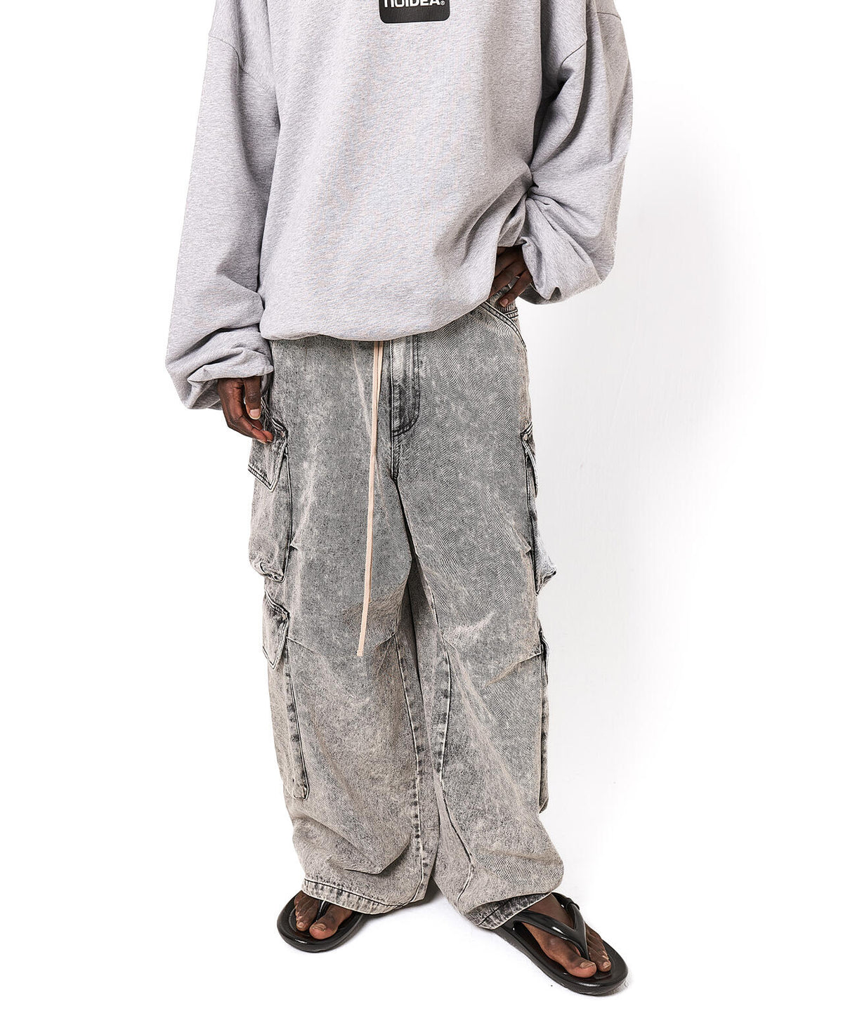 DankeSchon/ダンケシェーン/12OZ CHEMICAL DENIM CARGO PANTS