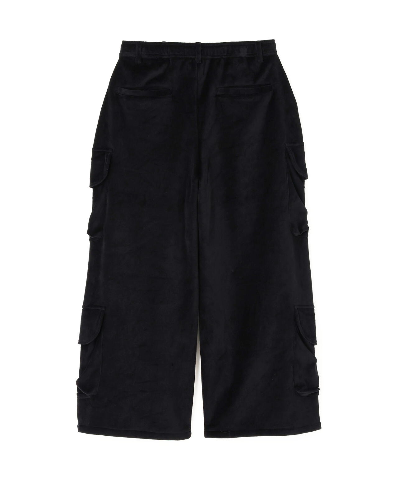 DankeSchon/ダンケシェーン/WFACE VELOUR FLARE CARGO PANTS
