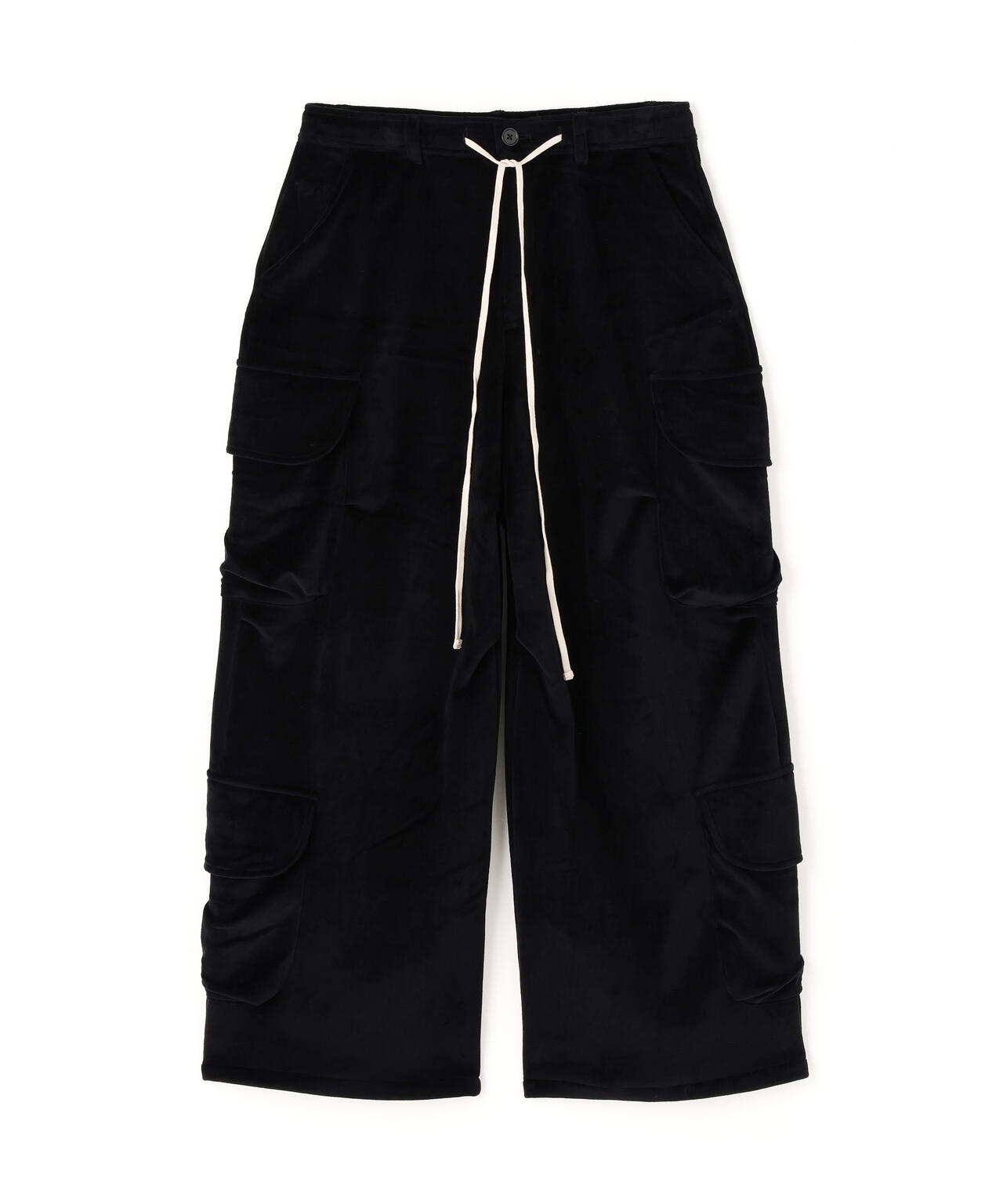 DankeSchon/ダンケシェーン/WFACE VELOUR FLARE CARGO PANTS