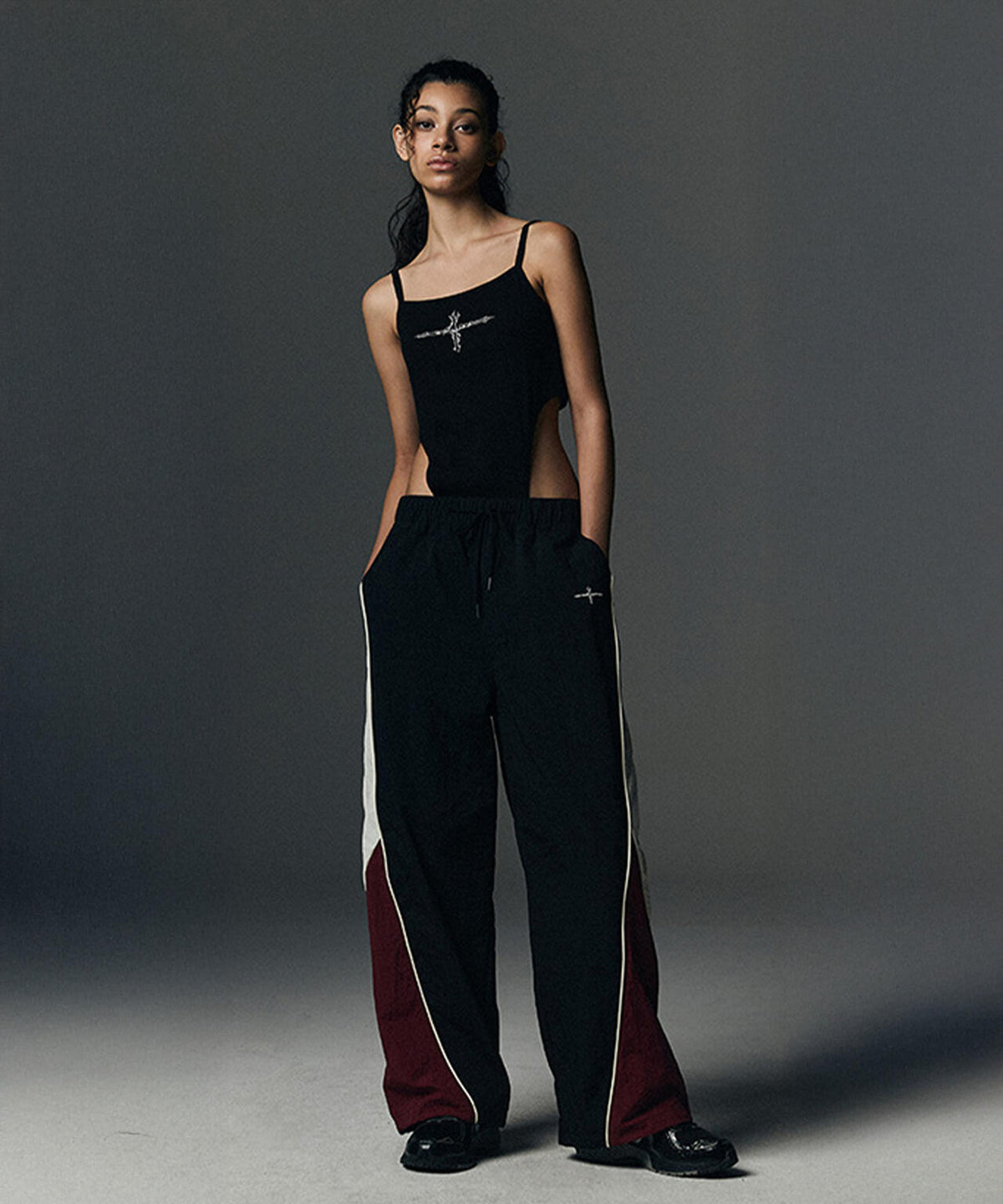 NOT4NERD/ノットフォーナード/COLOUR BLOCK NYLON PANTS
