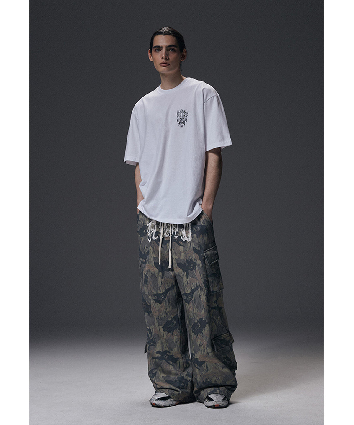 NOT4NERD/ノットフォーナード/CAMO MULTI CARGO SWEAT PANTS