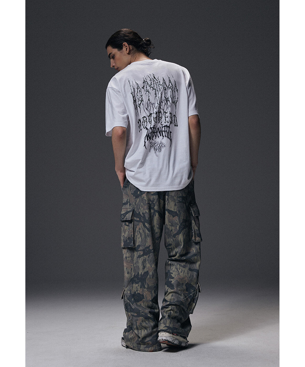 NOT4NERD/ノットフォーナード/CAMO MULTI CARGO SWEAT PANTS