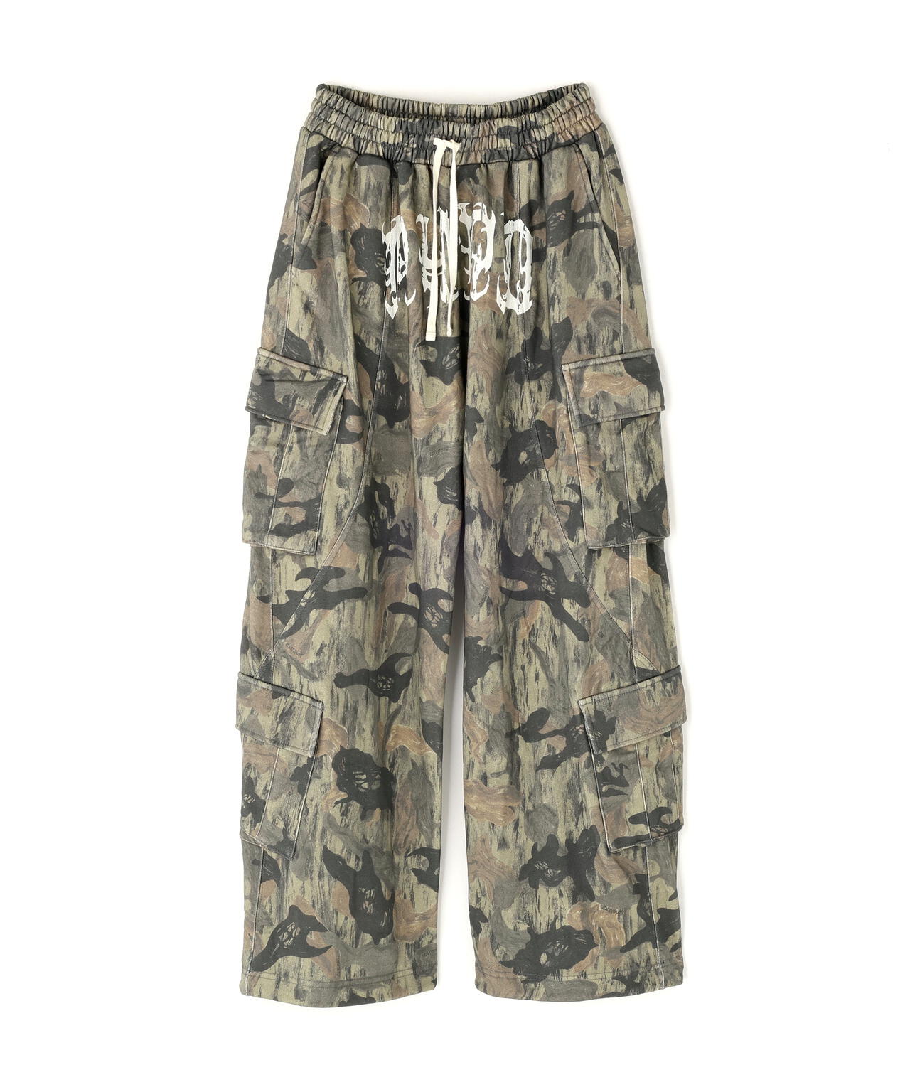 NOT4NERD/ノットフォーナード/CAMO MULTI CARGO SWEAT PANTS