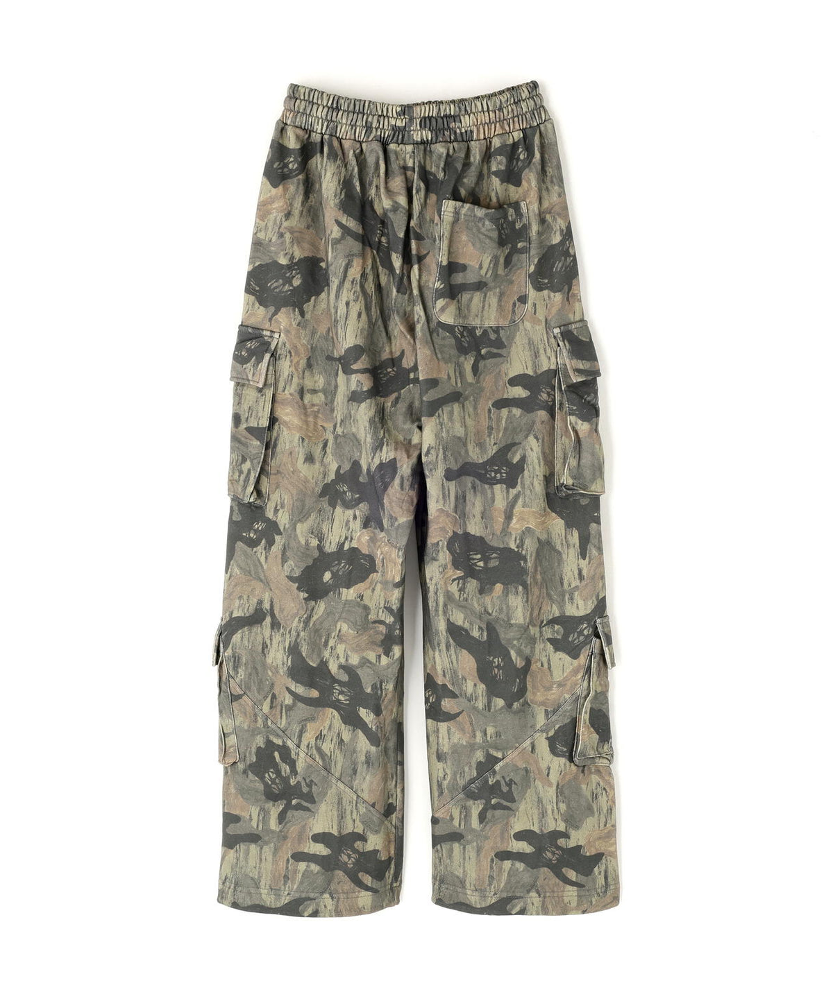 NOT4NERD/ノットフォーナード/CAMO MULTI CARGO SWEAT PANTS