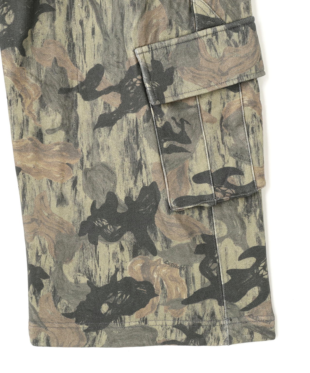 NOT4NERD/ノットフォーナード/CAMO MULTI CARGO SWEAT PANTS