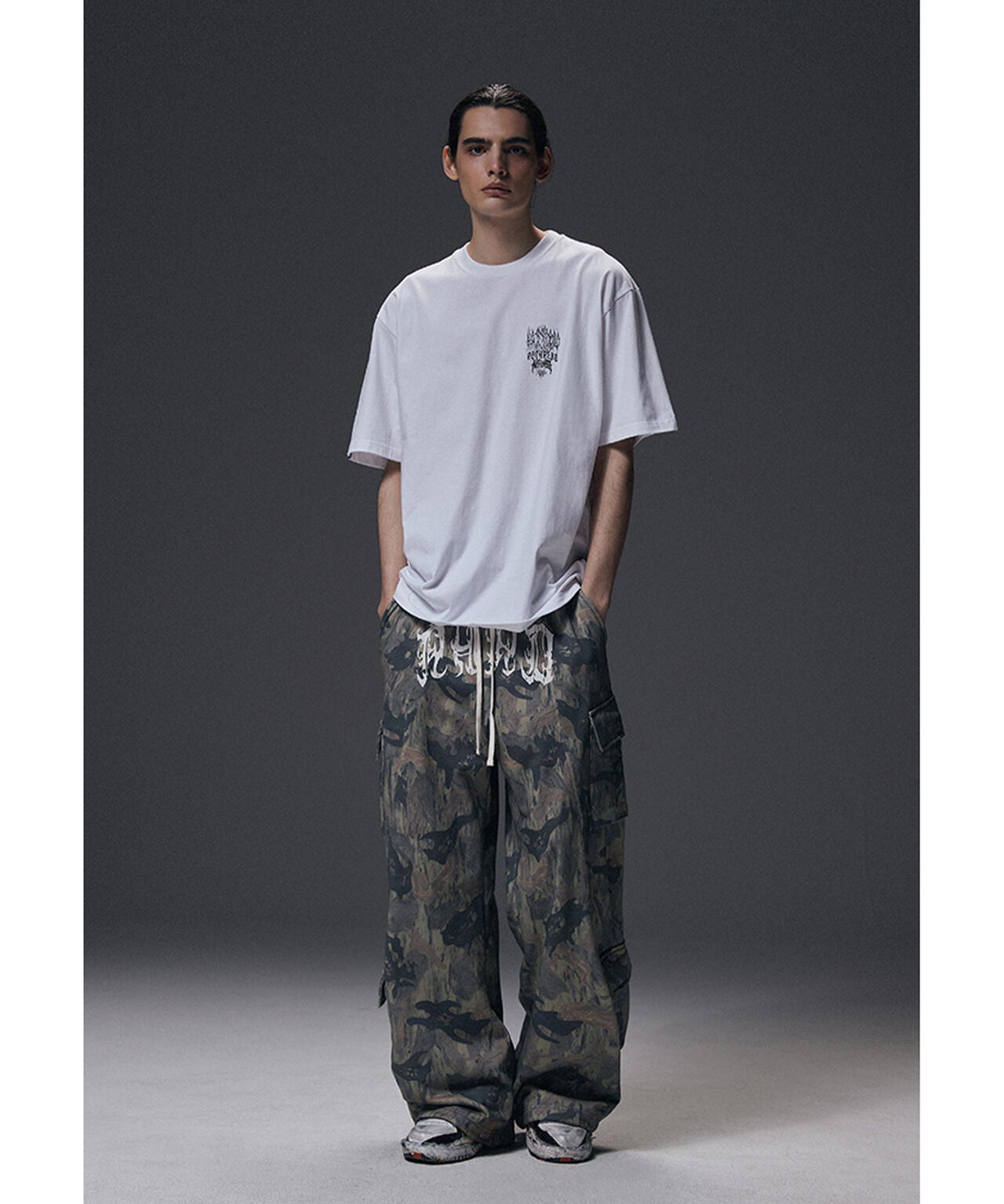 NOT4NERD/ノットフォーナード/CAMO MULTI CARGO SWEAT PANTS