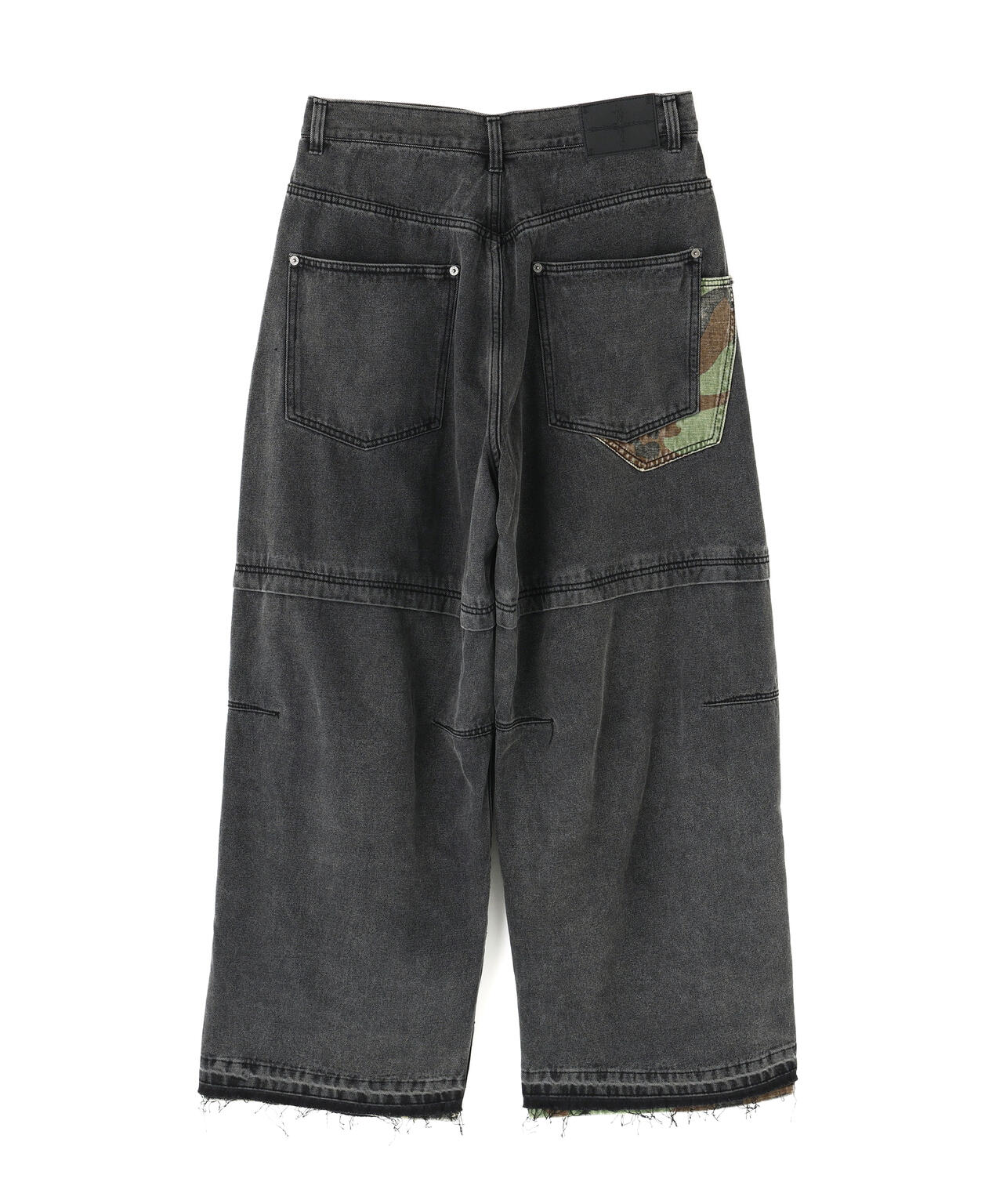 NOT4NERD/ノットフォーナード/CAMO PATCHWORK DENIM PANTS