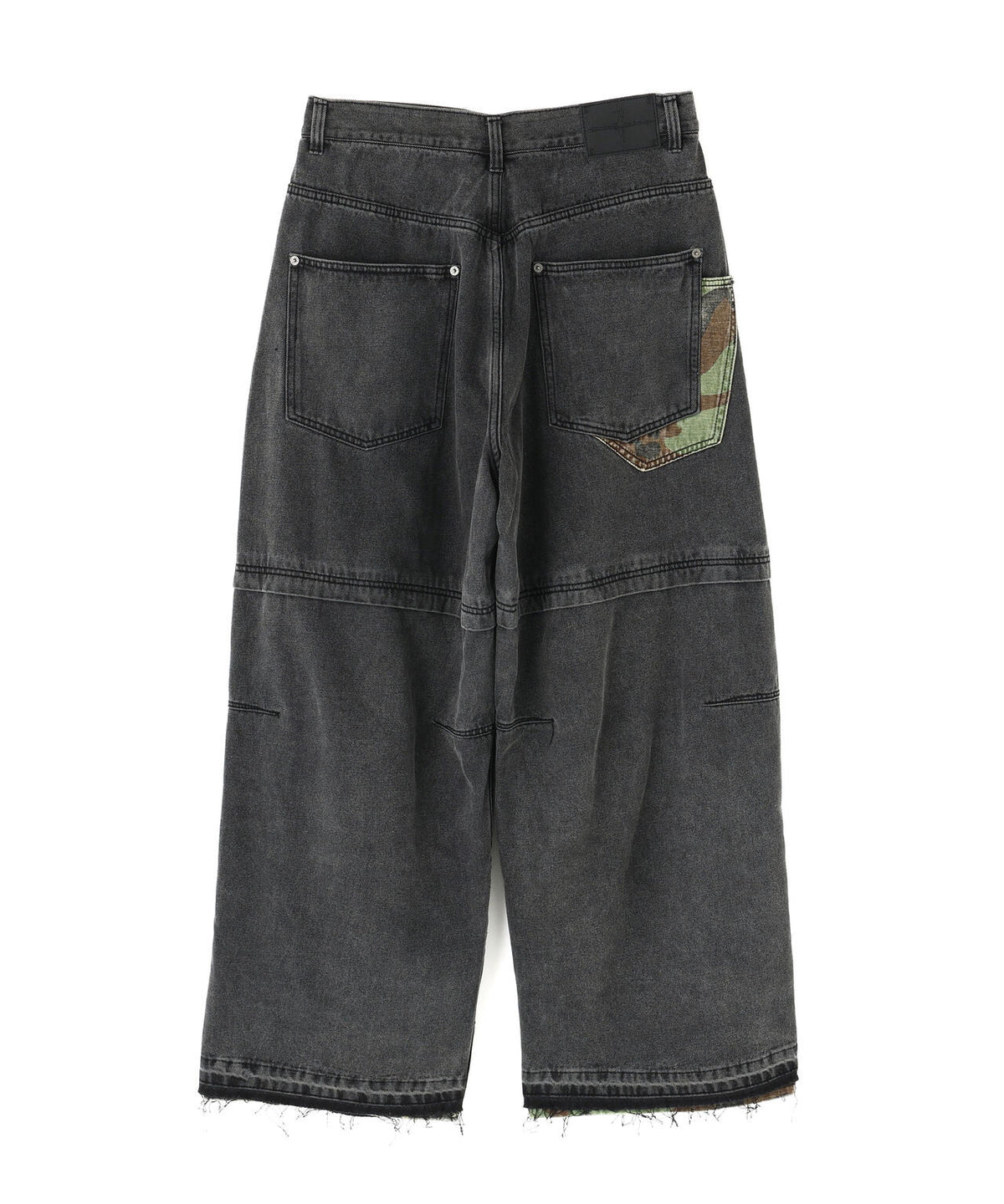 NOT4NERD/ノットフォーナード/CAMO PATCHWORK DENIM PANTS