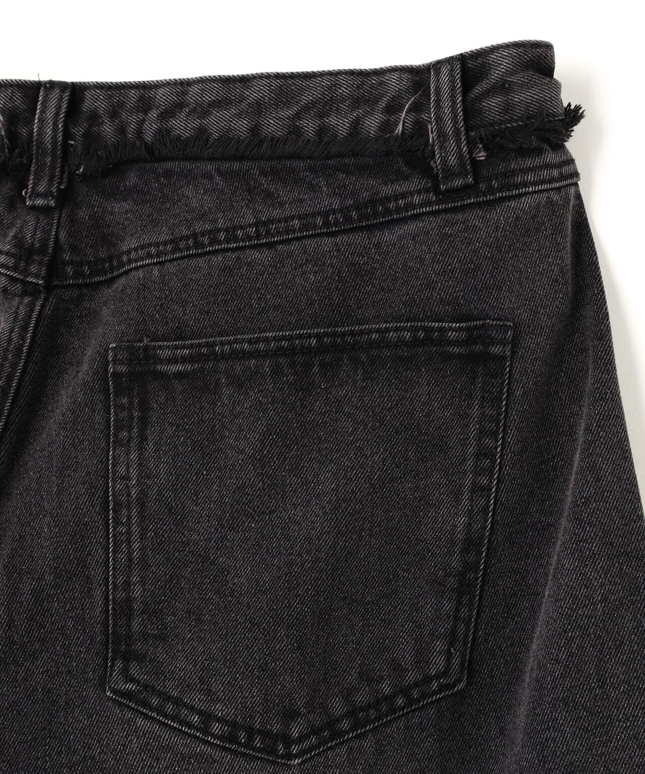 NOT4NERD/ノットフォーナード/CUT OFF CURVED DENIM PANTS