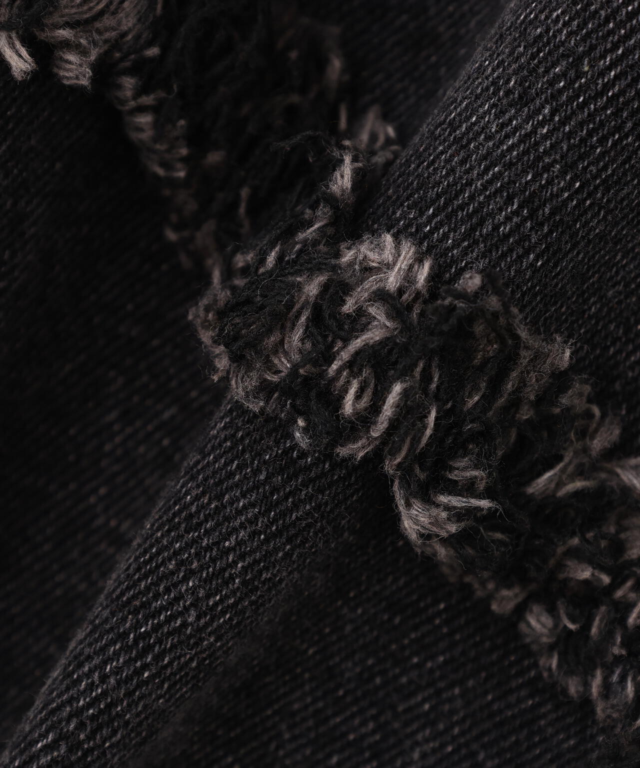 NOT4NERD/ノットフォーナード/CUT OFF CURVED DENIM PANTS