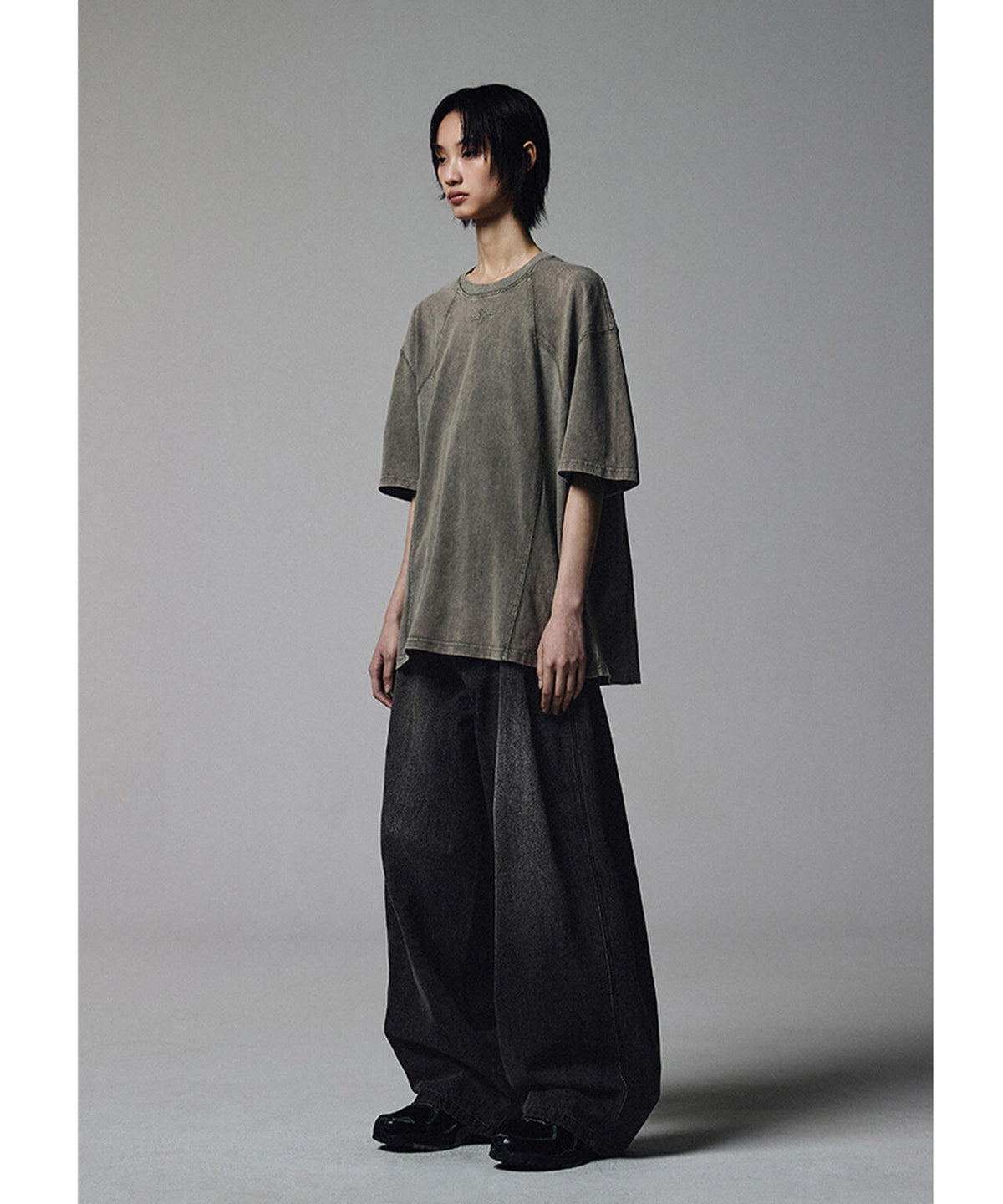 NOT4NERD/ノットフォーナード/LINEN CURVED WIDE PANTS
