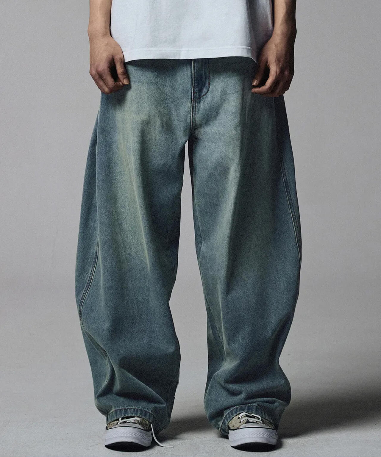 NOT4NERD/ノットフォーナード/LINEN CURVED WIDE PANTS