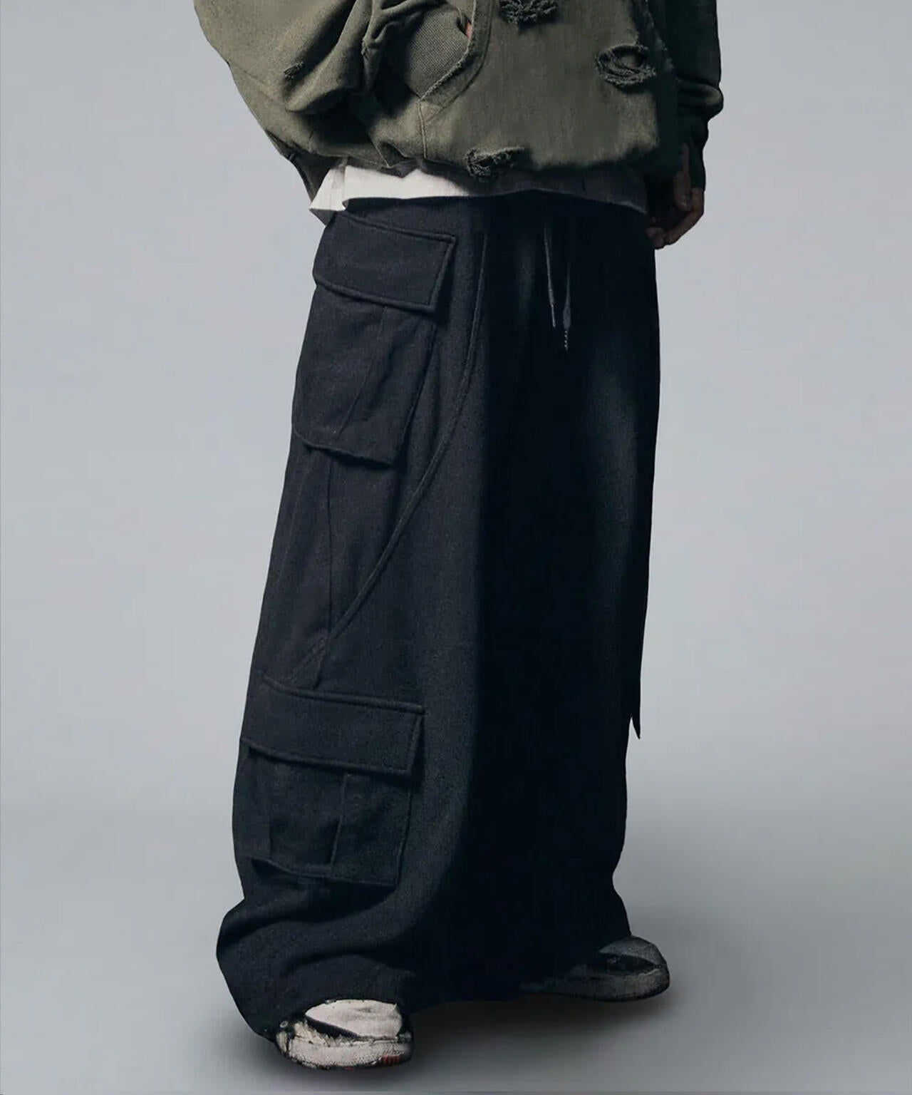 NOT4NERD/ノットフォーナード/INCISION MULTI CARGO SWEAT PANTS