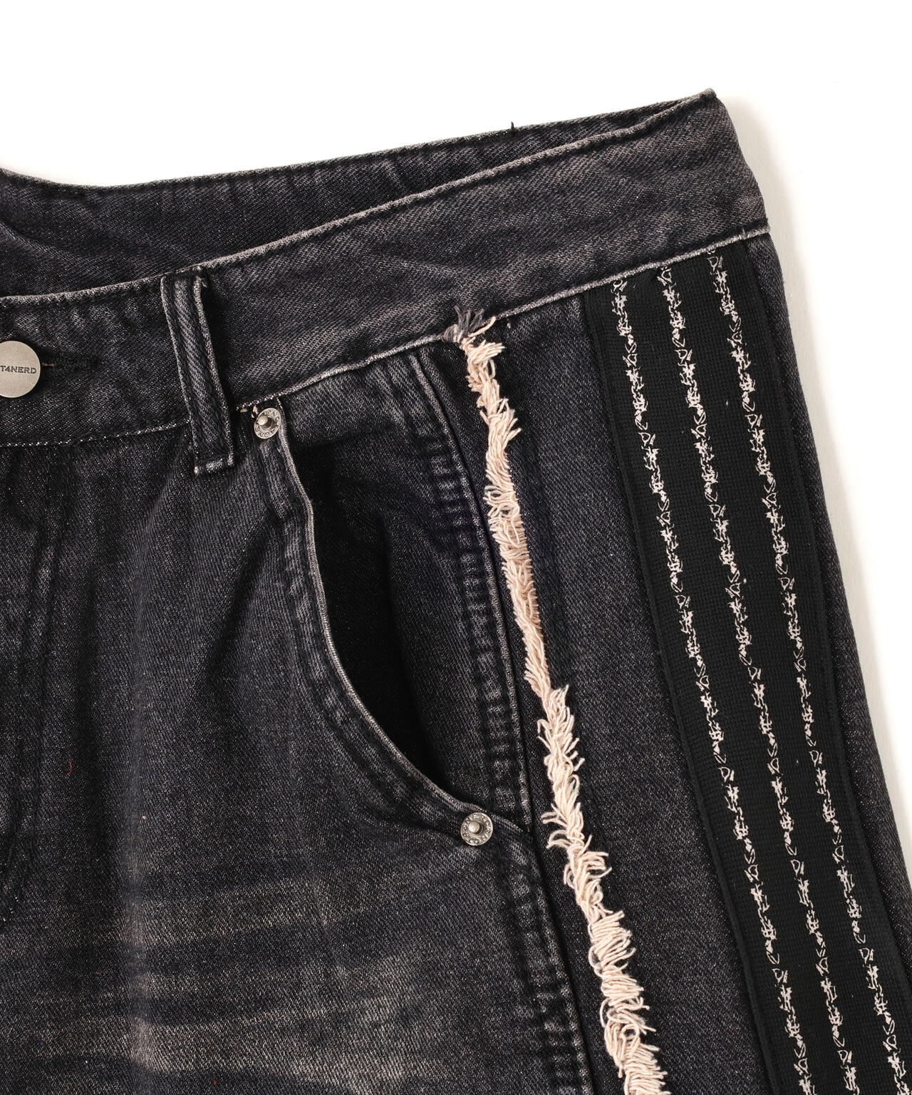 NOT4NERD/ノットフォーナード/THORNS LINE CUT OFF SHORTS