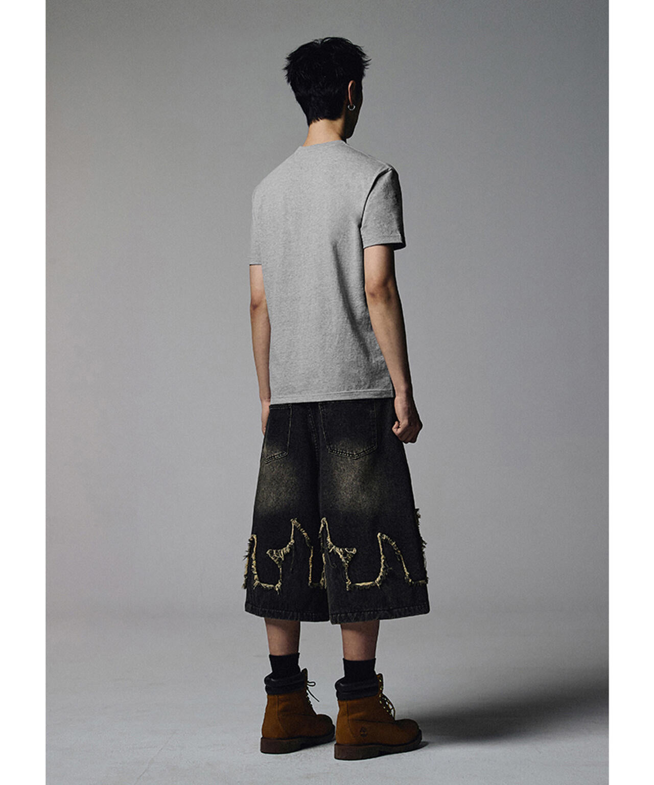 NOT4NERD/ノットフォーナード/FLAME DENIM SHORTS