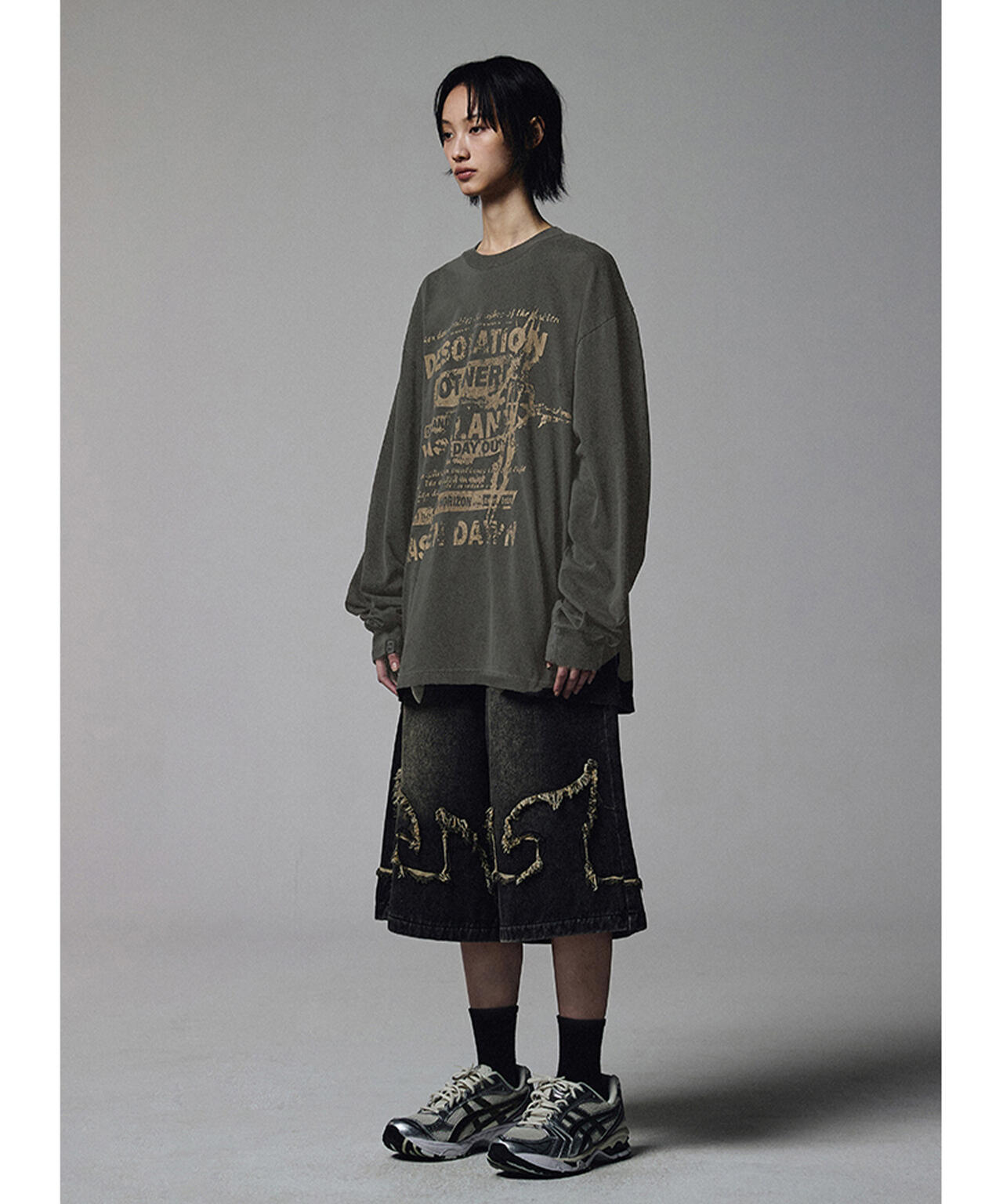 NOT4NERD/ノットフォーナード/FLAME DENIM SHORTS